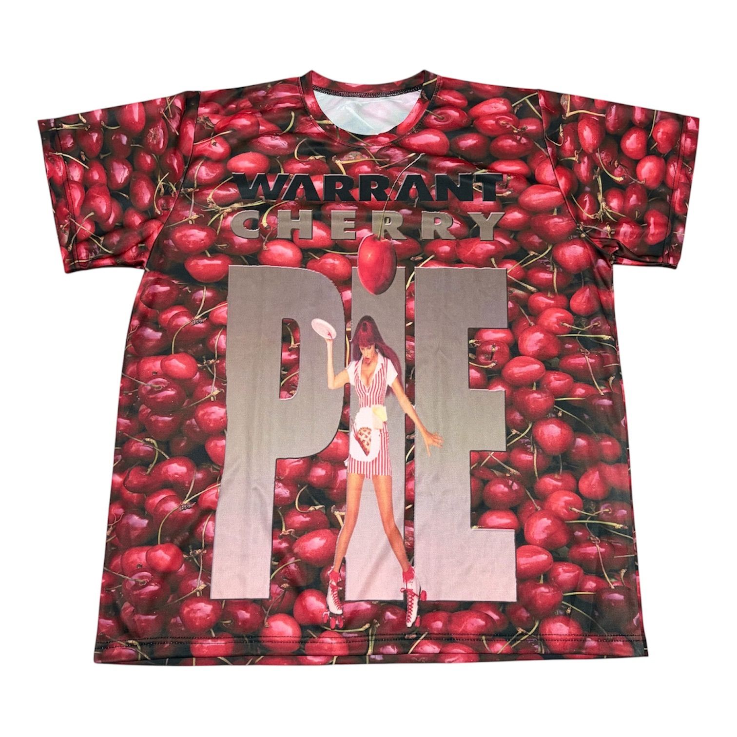 WARRANT CHERRY PIE ウォレント チェリーパイ サクランボ 総柄 Tシャツ 