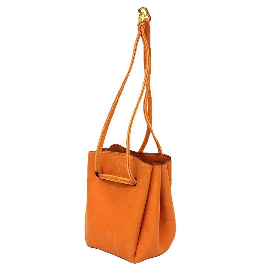エルメス HERMES ヴェスパポーチ ポーチ 小物入れ シェーブル オレンジ