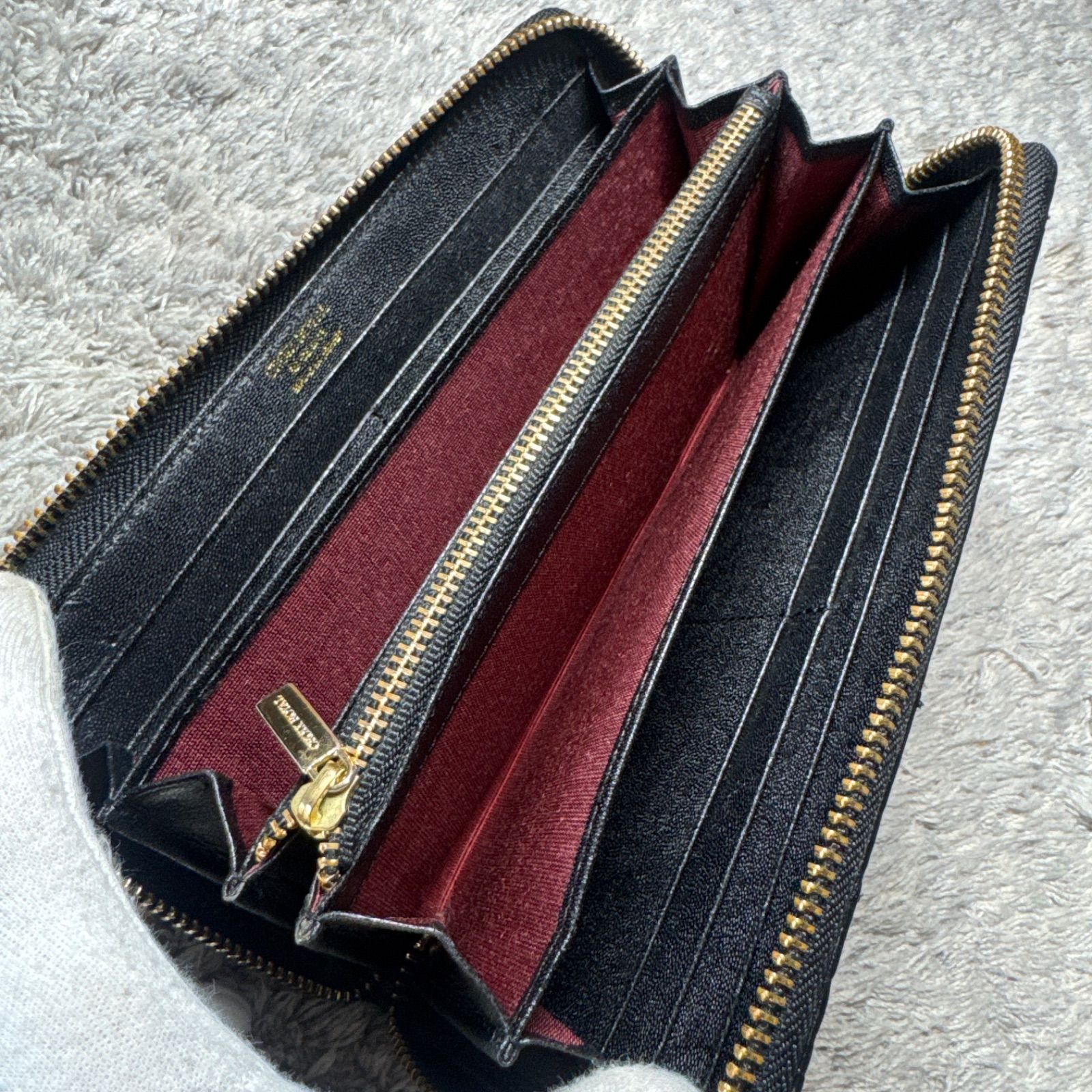 CROIX ROYAL クロワロワイヤル 長財布 本革 レザー ブラック - メルカリ