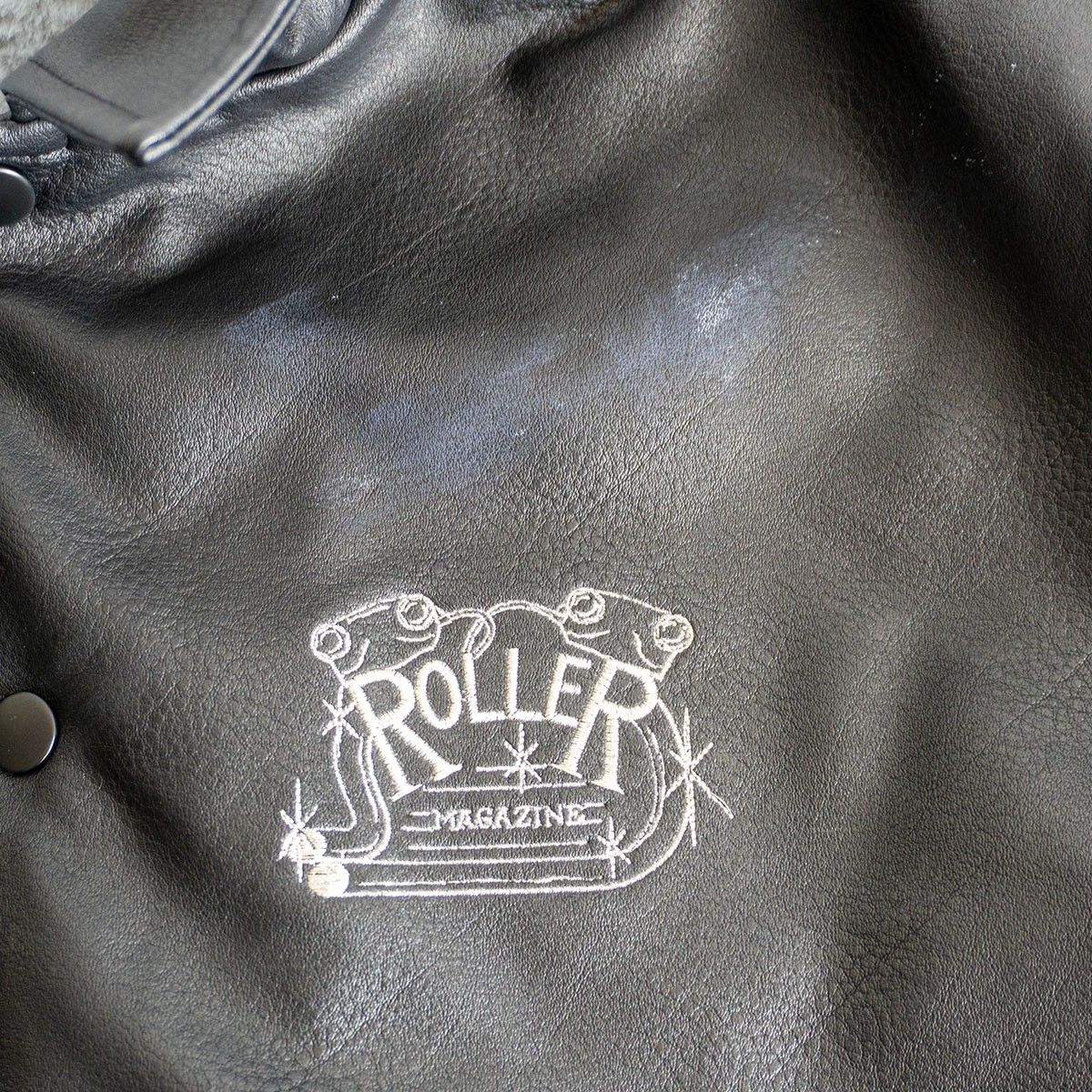 雰囲気抜群】Roller magazine【フェイクレザー コーチジャケット】 M 