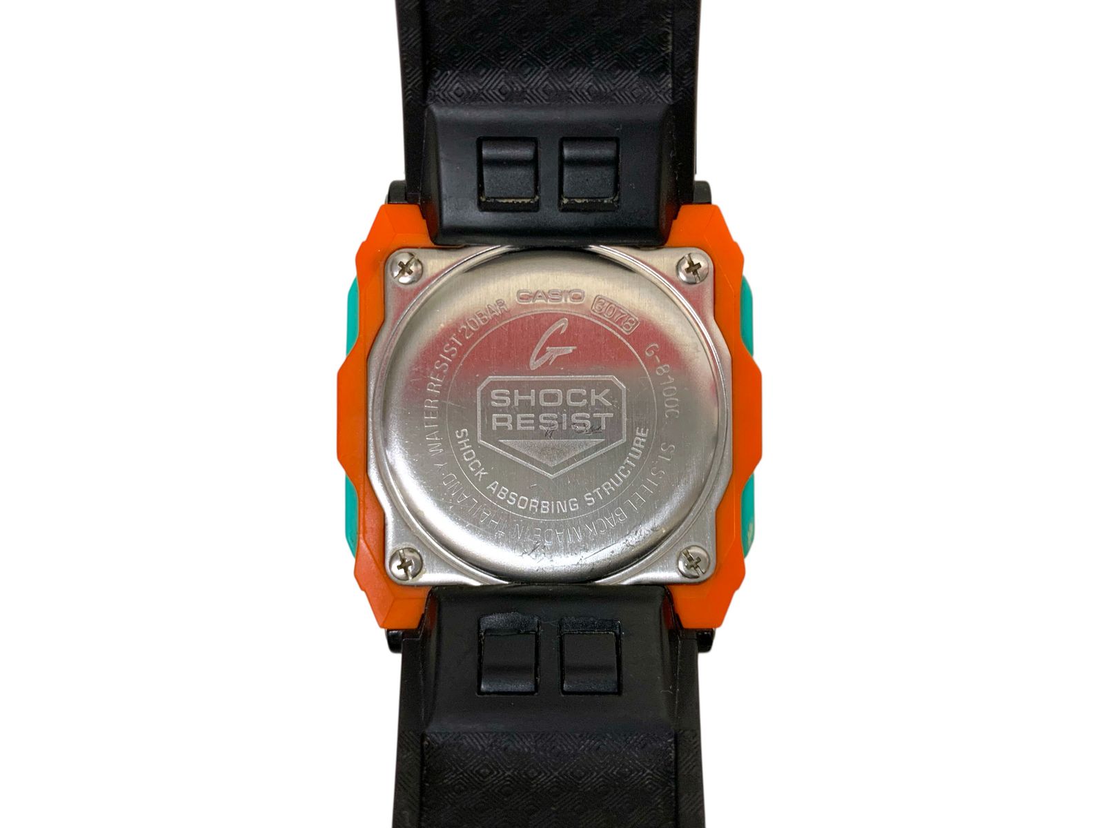 CASIO (カシオ) G-SHOCK デジタル 腕時計 G-8100C ブラック×オレンジ