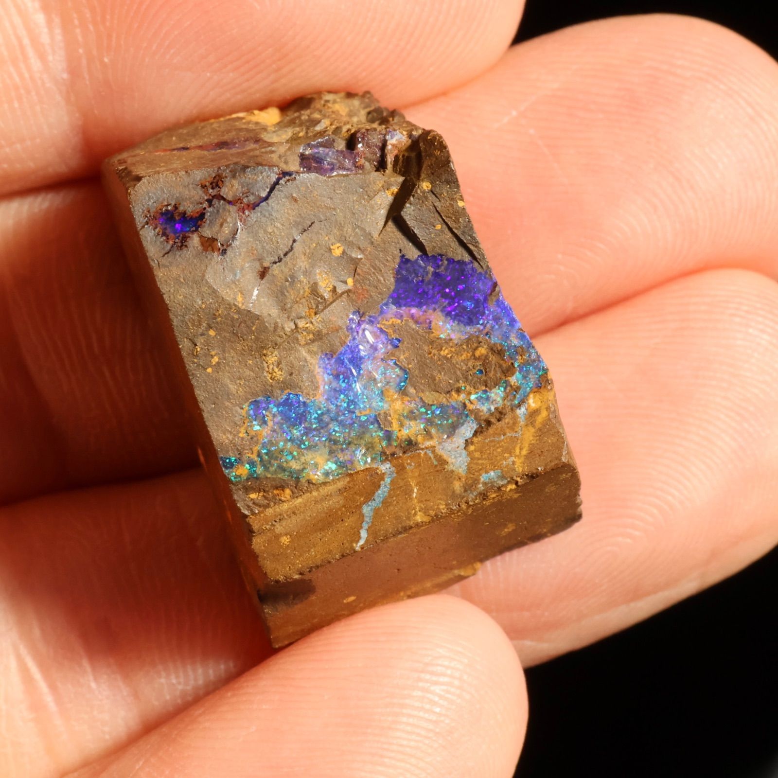 天然ボルダーオパール 原石 約72ct クイーンズランド産 オーストラリア