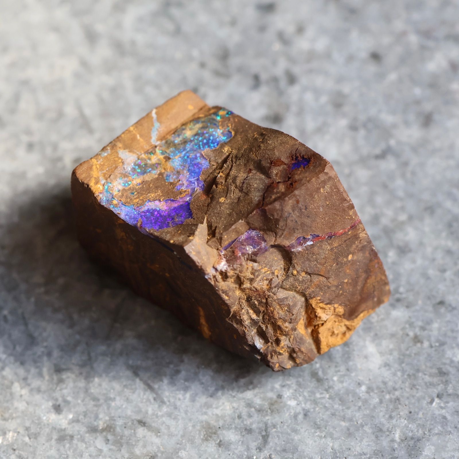天然ボルダーオパール 原石 約72ct クイーンズランド産 オーストラリア 