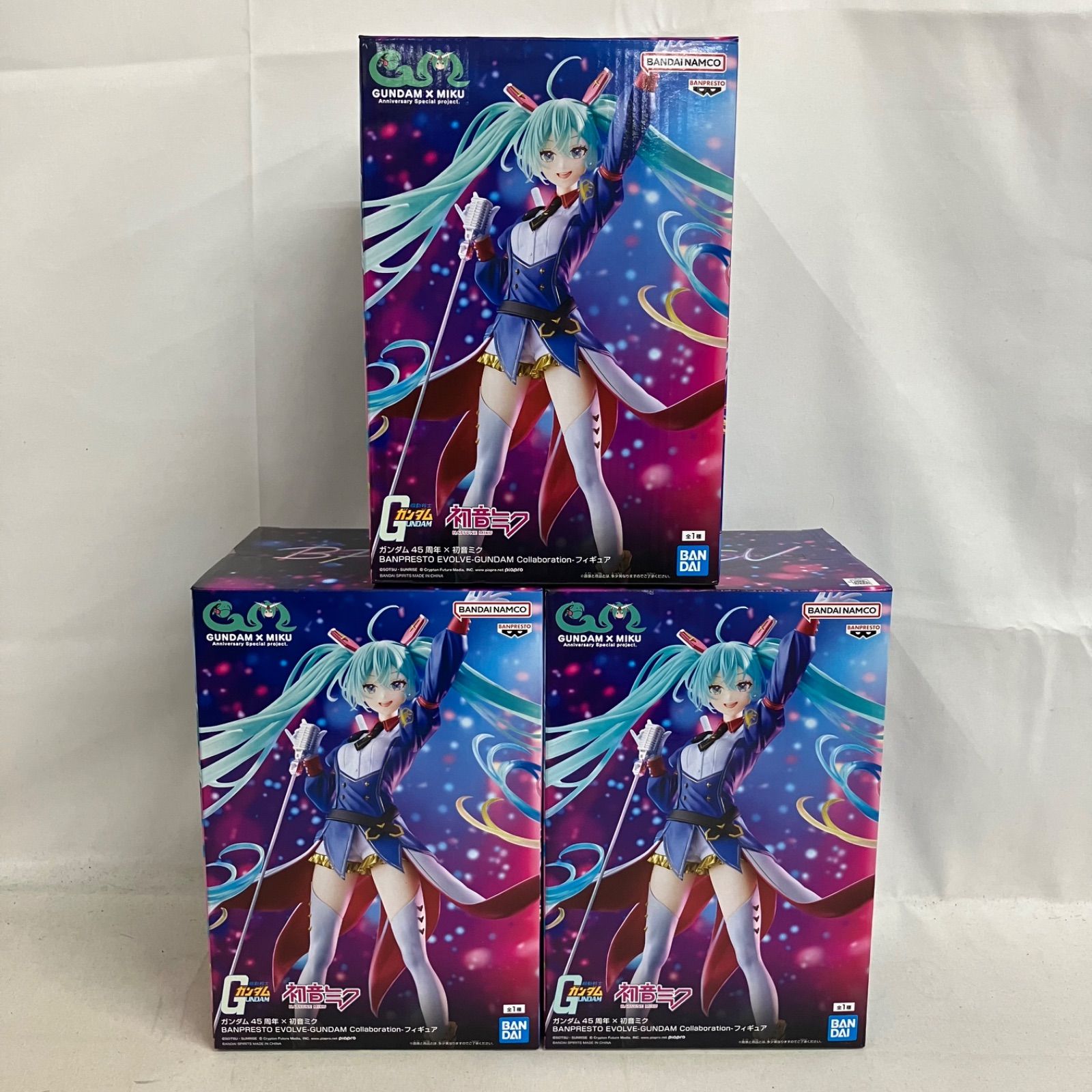 未開封 初音ミク ガンダム45周年×初音ミク BPEV GUNDAM Collaboration 