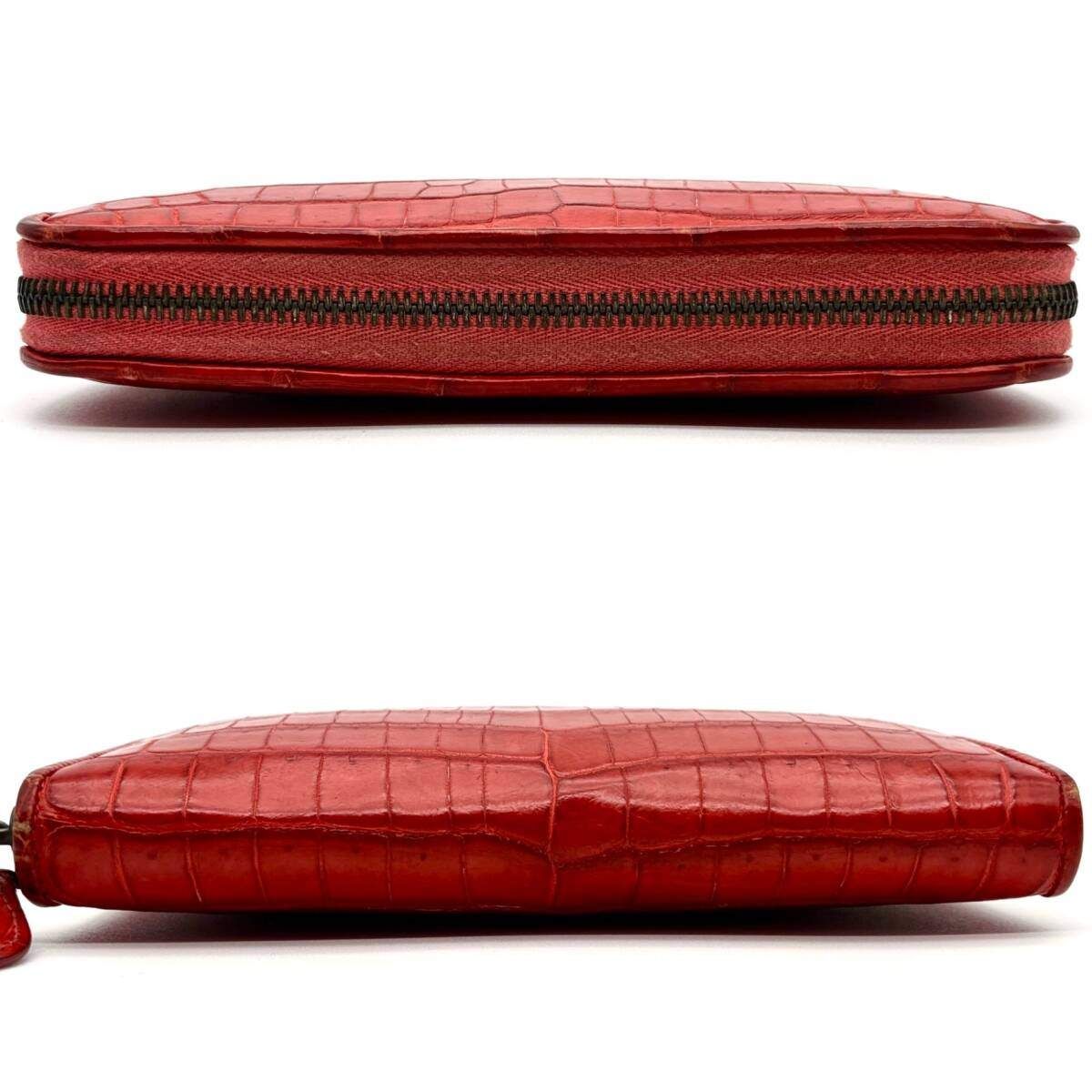 BOTTEGA VENETA ボッテガヴェネタ クロコ センター取り ラウンド