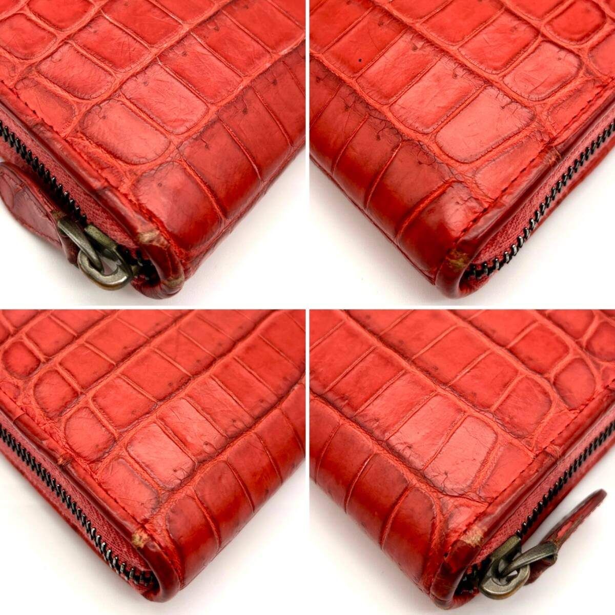 BOTTEGA VENETA ボッテガヴェネタ クロコ センター取り ラウンド 
