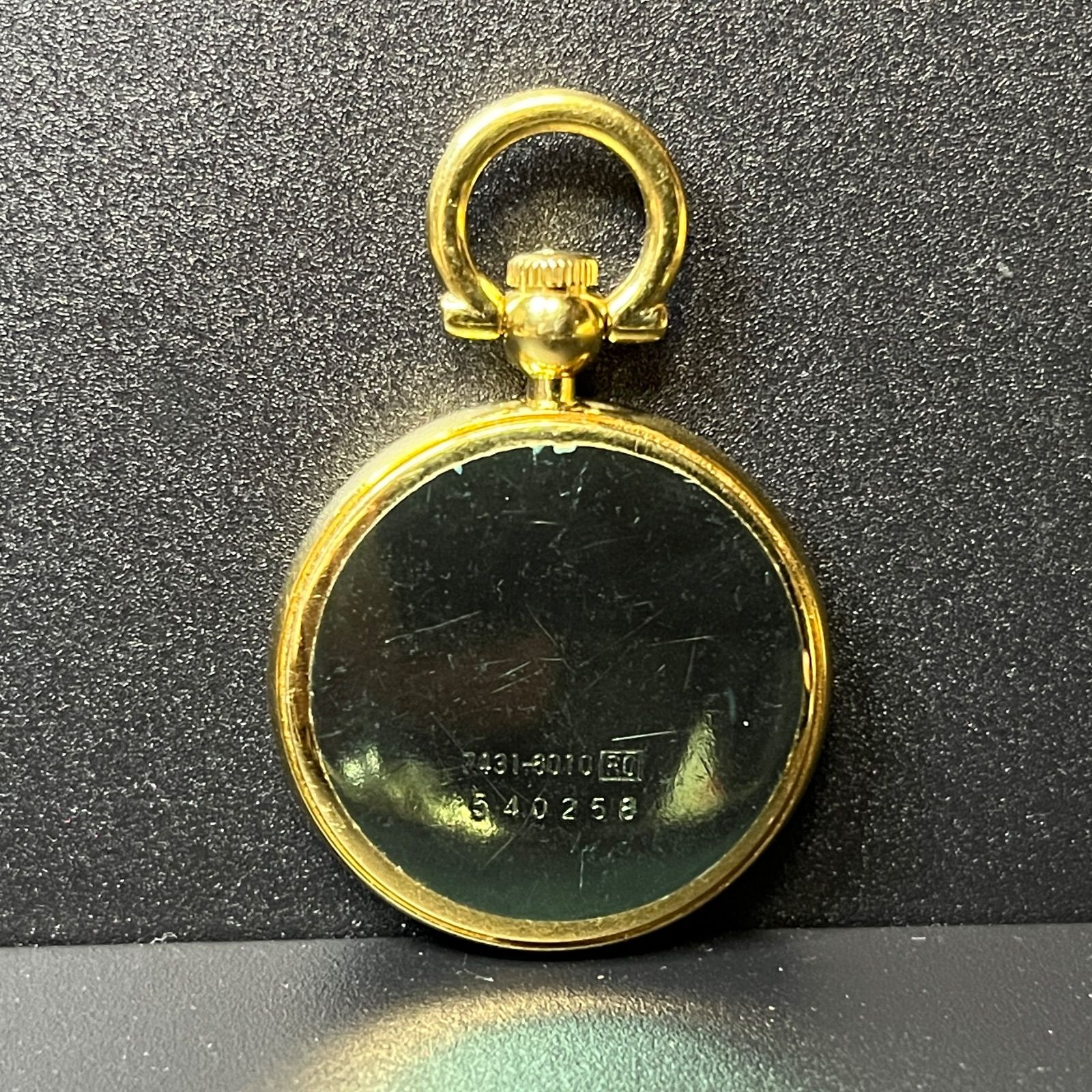 稼働品】 SEIKO 懐中時計 7431-6010 クォーツ ゴールド 動作確認済み 