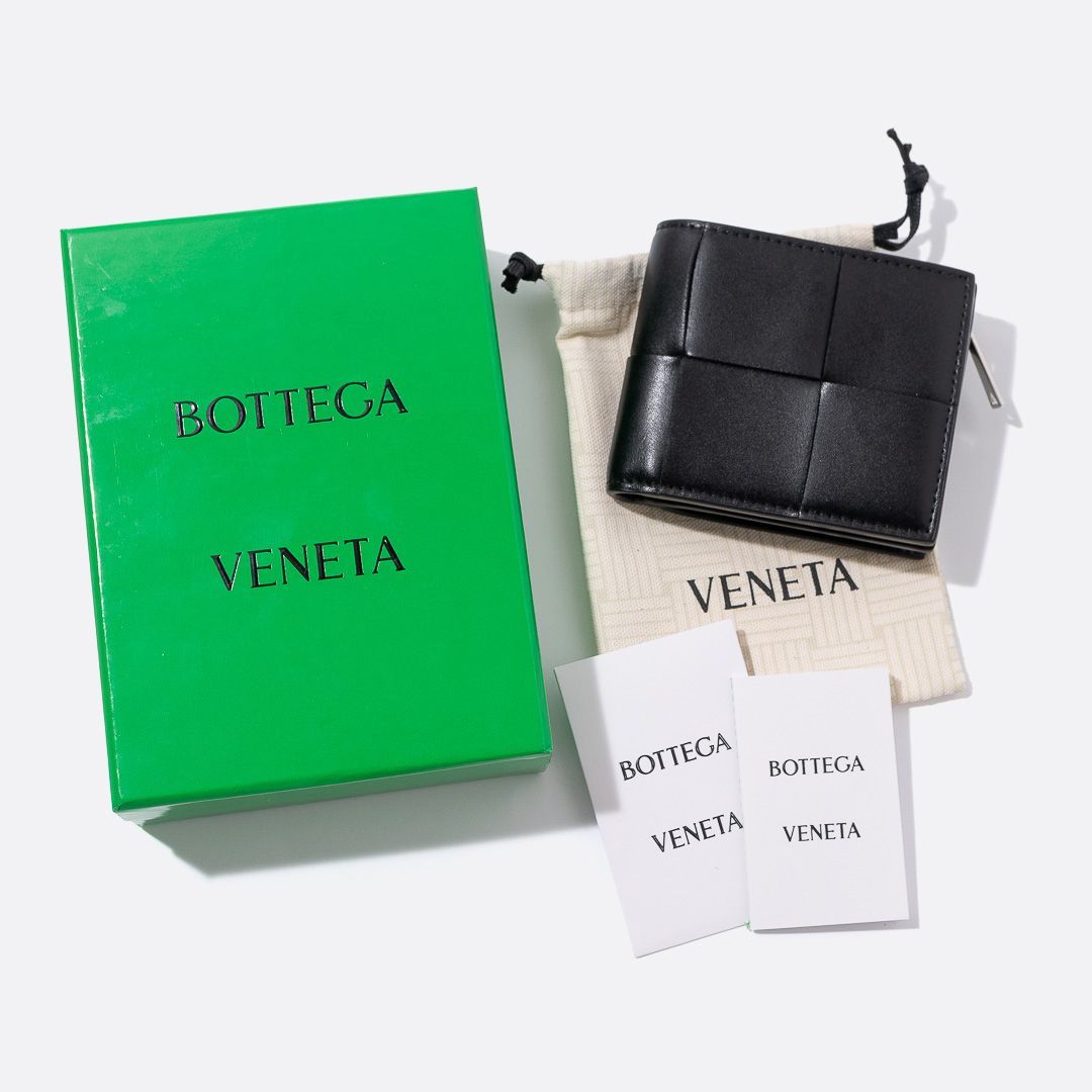 BOTTEGA VENETA スモール カセット 二つ折り ファスナーウォレット