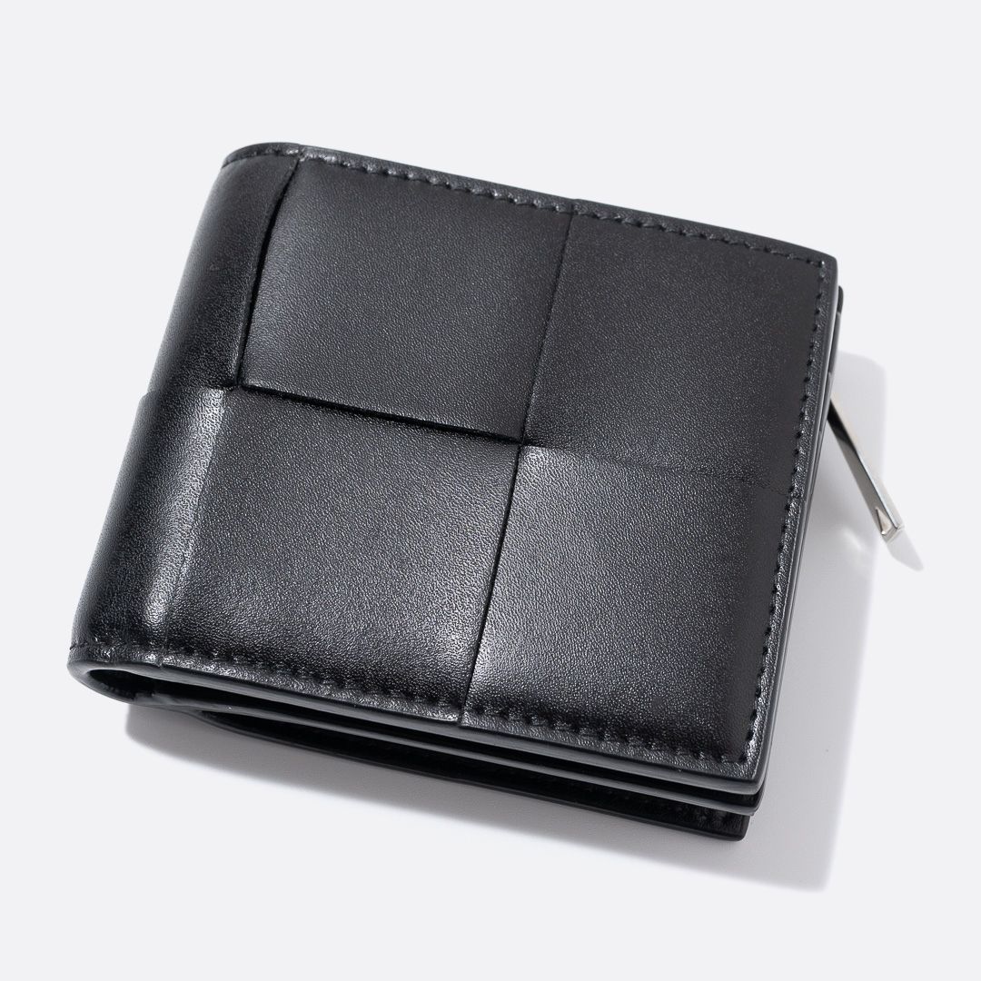 BOTTEGA VENETA スモール カセット 二つ折り ファスナーウォレット