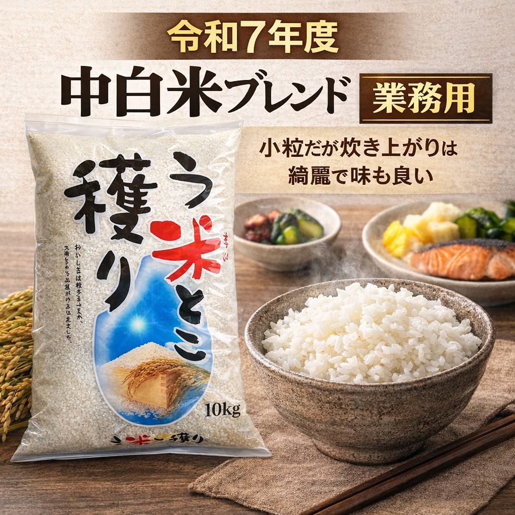 【う米とこ獲り】令和7年度埼玉県産 中白米精米10kg 令和7年度産 う米とこ獲り 白米 10kg 精米