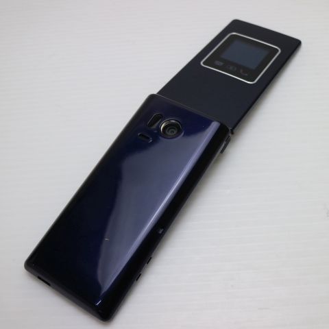 中古 505SH かんたん携帯9 ネイビー 中古 ガラケー SOFTBANK SHARP 