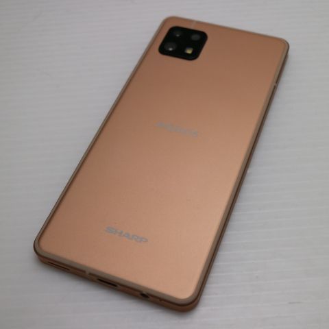 新品同様 SIMフリー AQUOS sense6 4GB 64GB SH-RM19 ライトカッパー