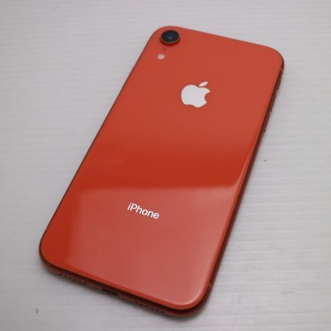 超美品 SIMフリー iPhoneXR 128GB コーラル ピンク スマホ 白ロム 即日