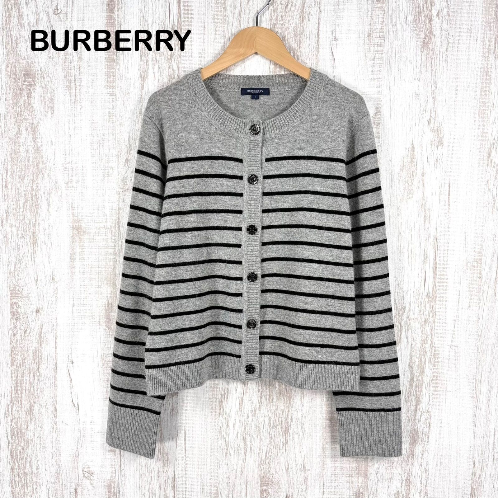 BURBERRY グレー カーディガン Lサイズ 【公式通販】