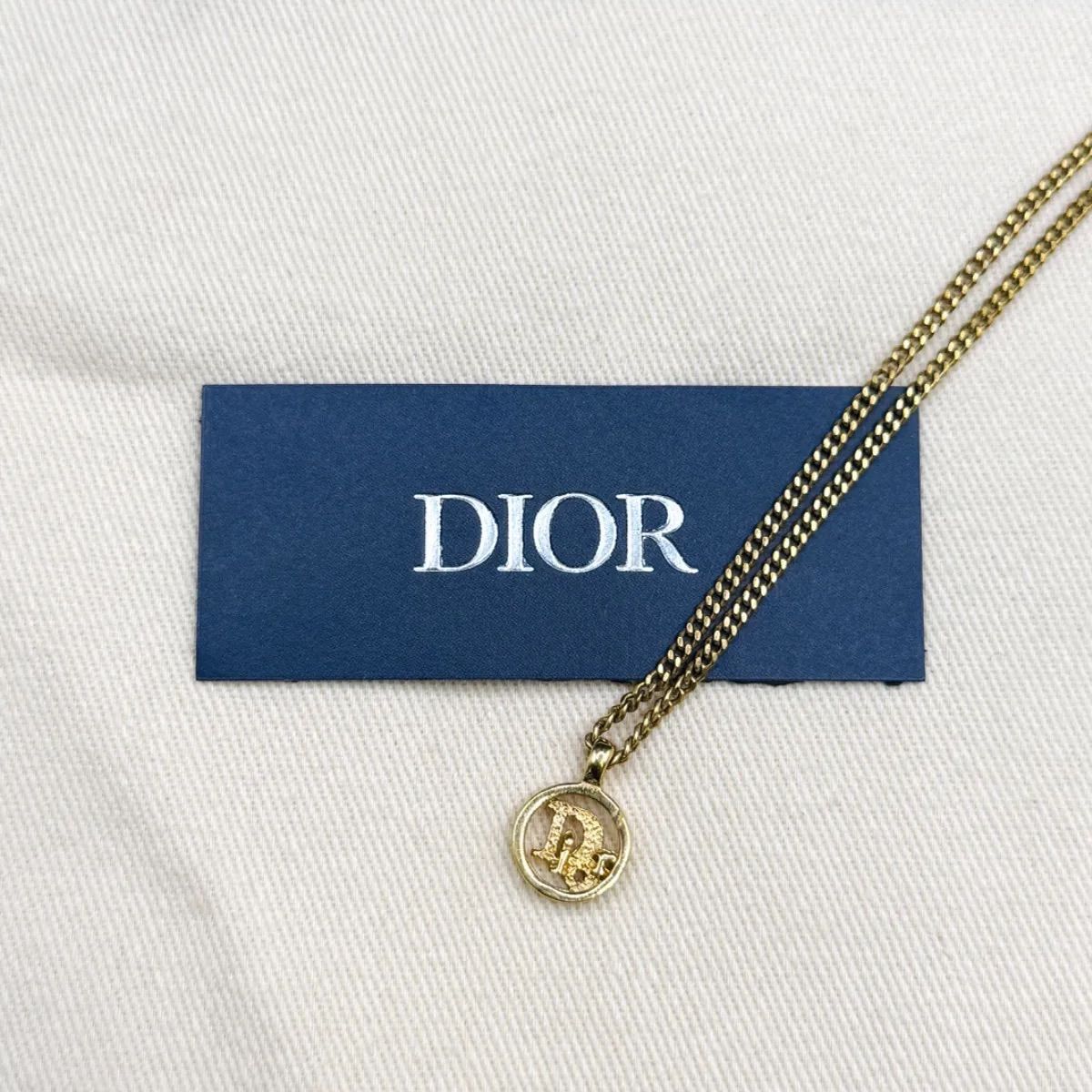 ☆美品 Christian Dior クリスチャン ディオールゴールドカラー 