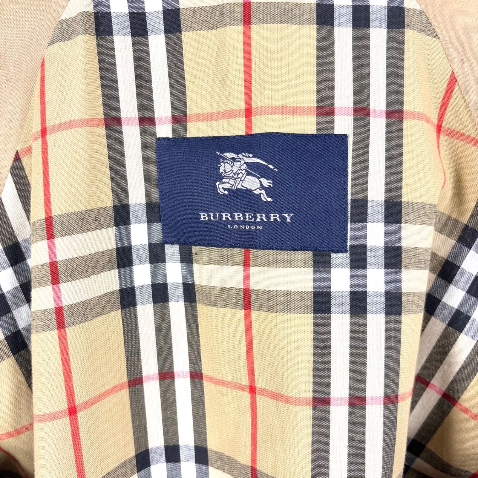 【美品】 Burberry バーバリーロンドン スプリングコート ノバチェック BURBERRY LONDON バーバリーロンドン ノバチェック ジップアップ