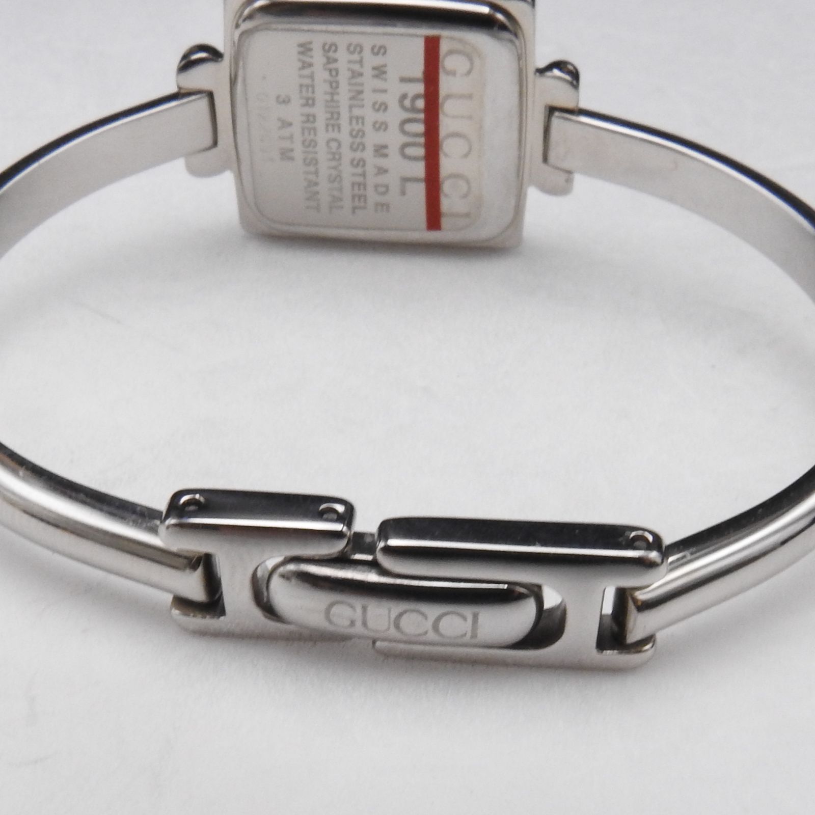 稼働確認済み】GUCCI グッチ 1900 L 腕時計 バングルウォッチQZ 稼働確認済み】GUCCI グッチ 1900 L 腕時計 バングルウォッチQZ