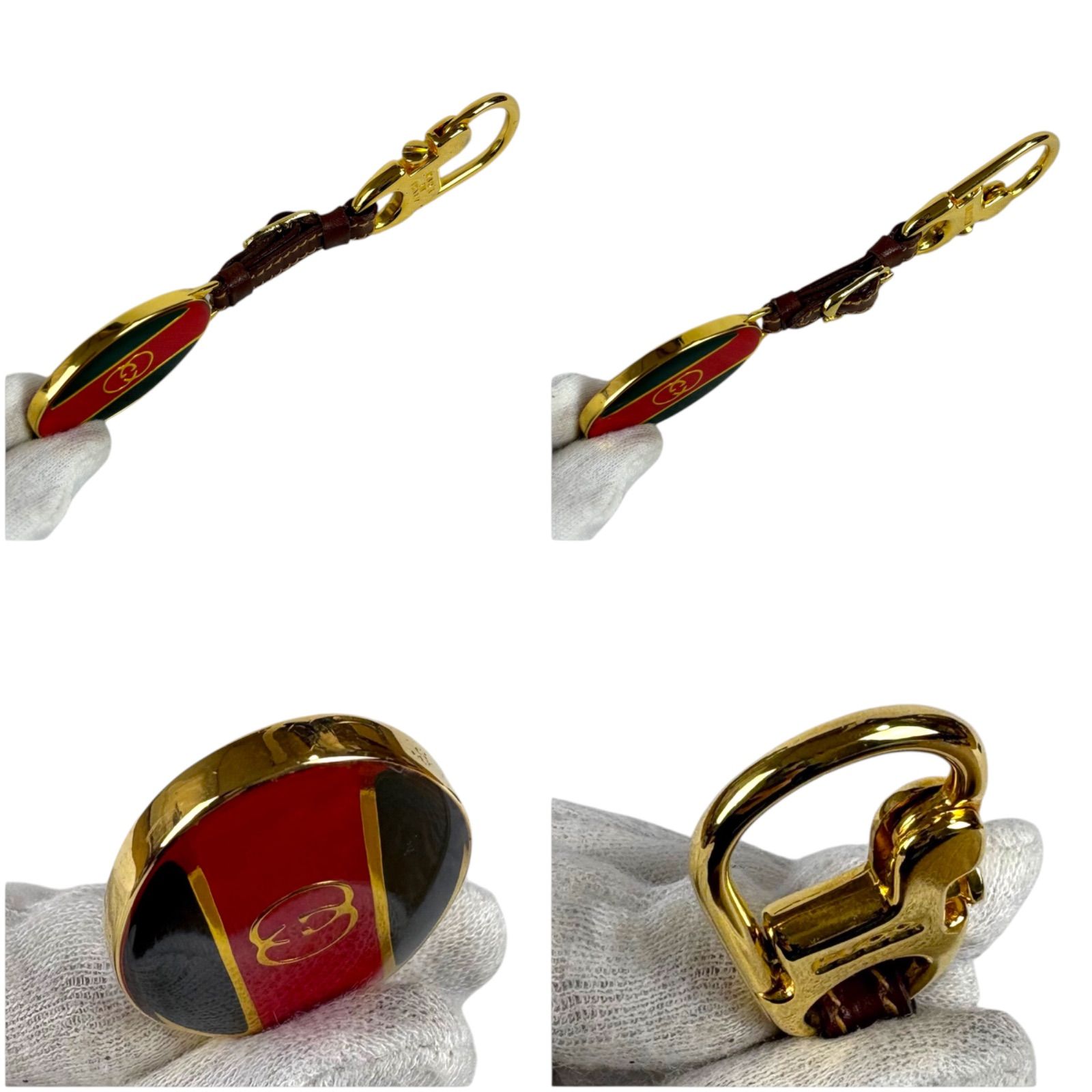 グッチ GUCCI GG シェリーライン キーリング バッグチャーム