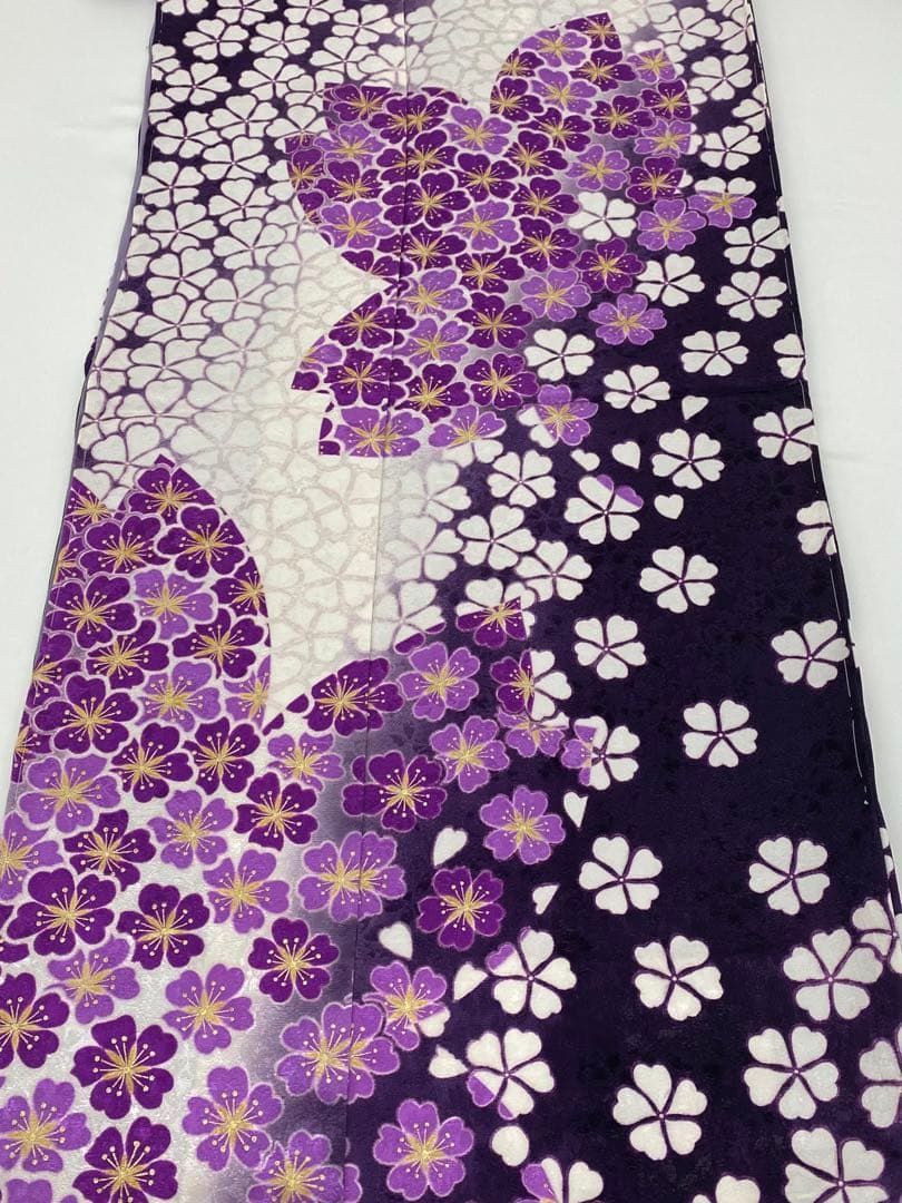 振袖 滝泰 仮絵羽 舞台衣装 金彩 正絹 未仕立て品 八掛付き MOK926 