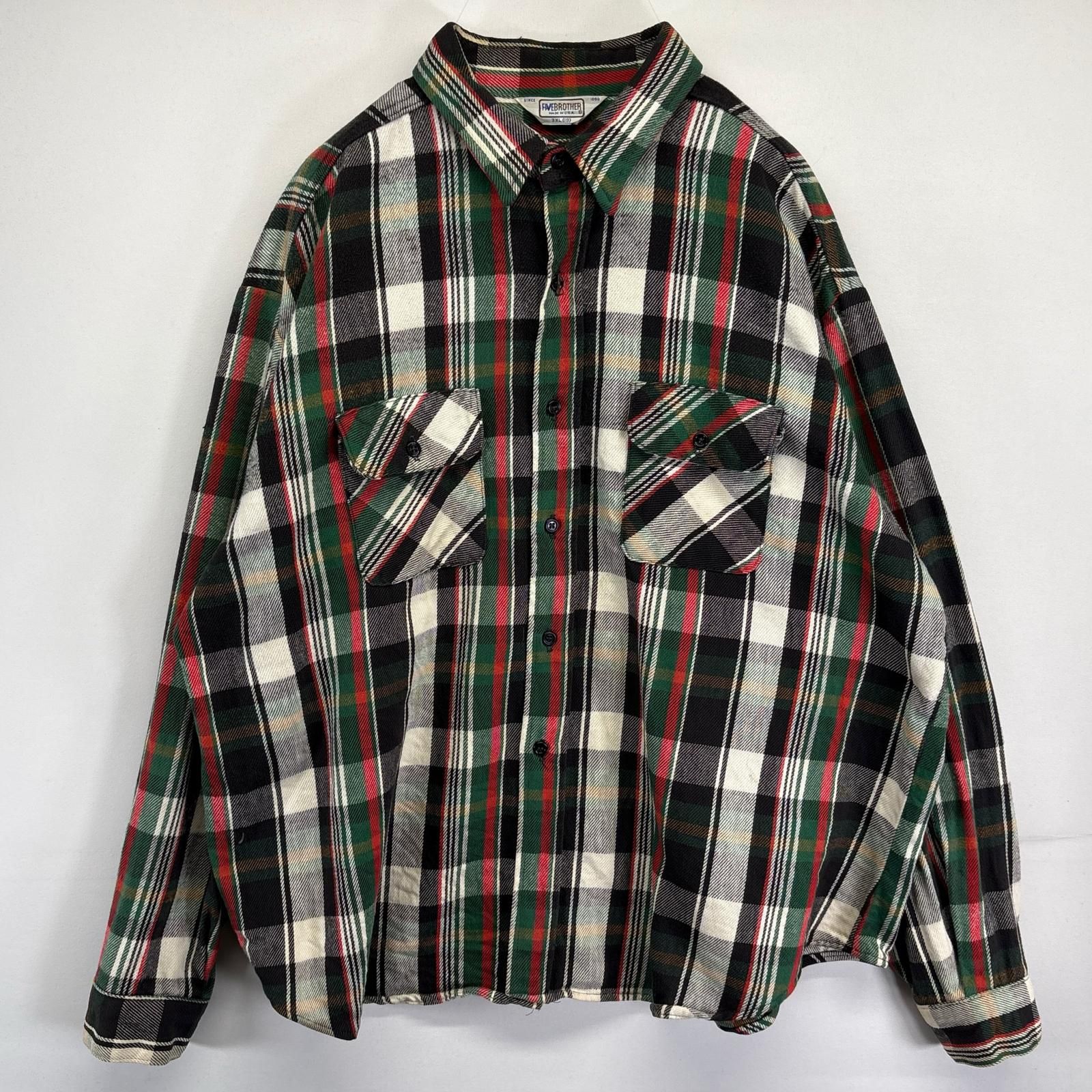 ファイブブラザー ネルシャツ 古着 古着 80 s 80年代 ヴィンテージ 