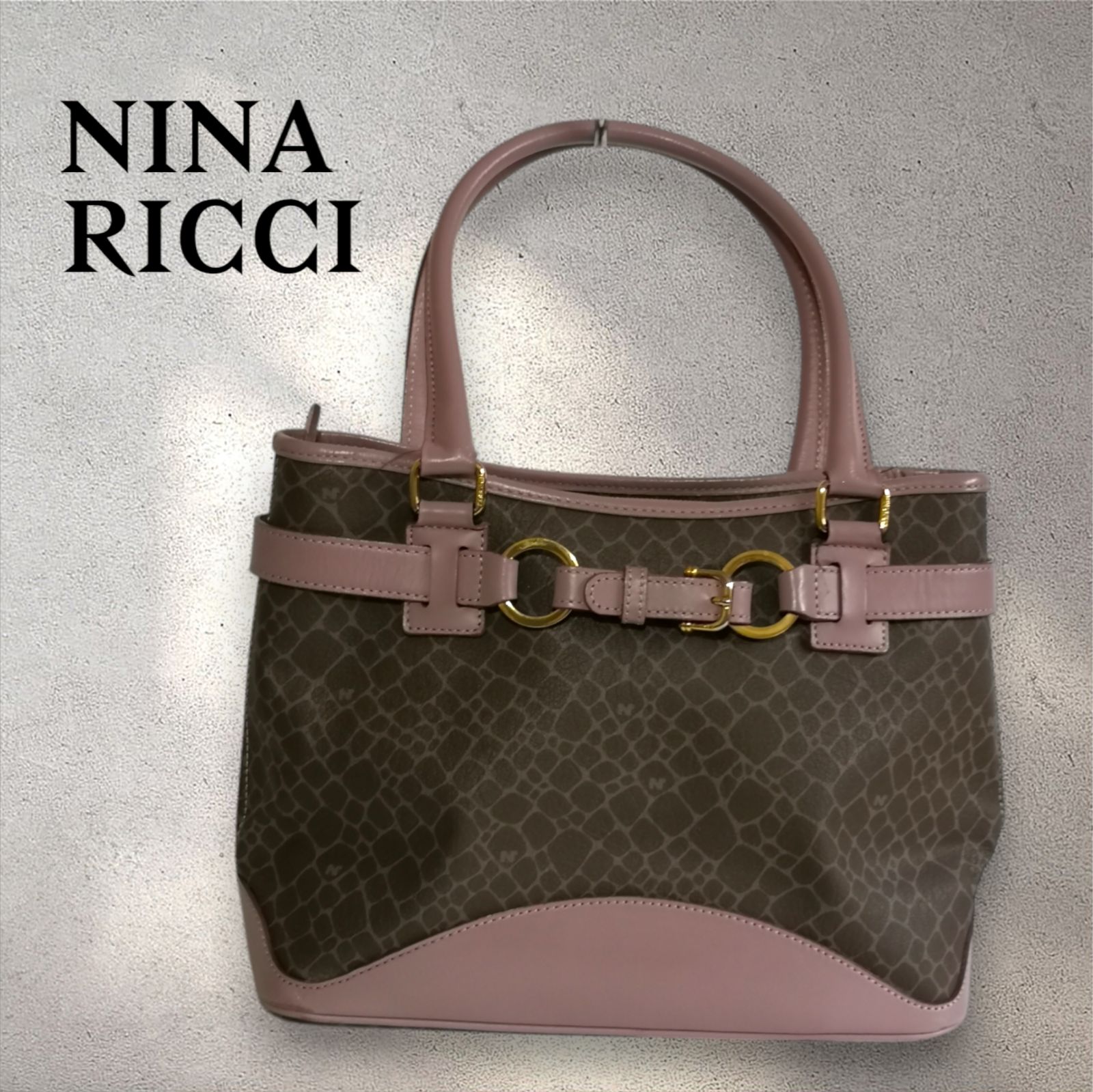 NINA RICCI ピンク ハンドバッグ