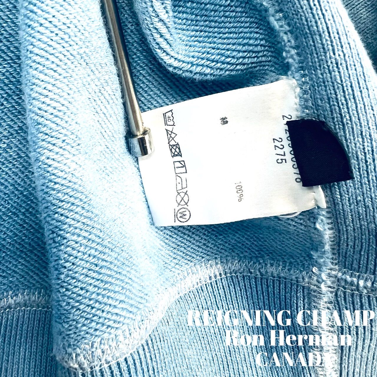 レイニングチャンプ】ロンハーマン別注 スウェット XL ブルー カナダ製