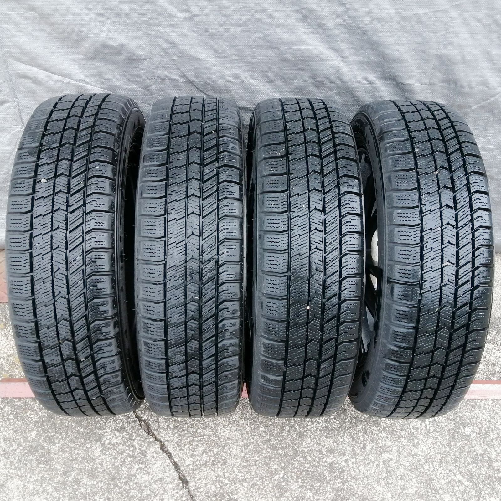 社外アルミ スタッドレスタイヤ付 4本 14インチ 155/65R14