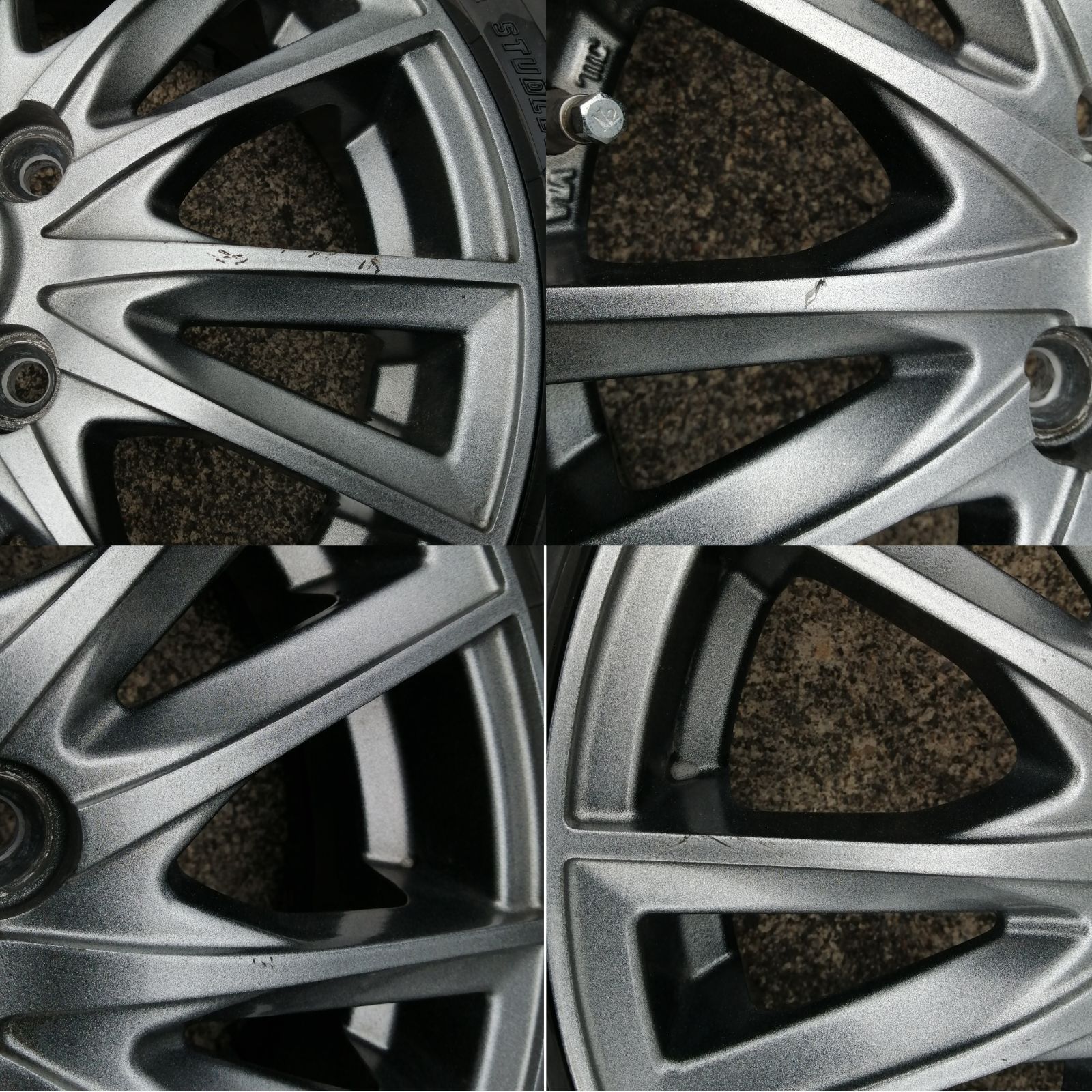 社外アルミ スタッドレスタイヤ付 4本 14インチ 155/65R14