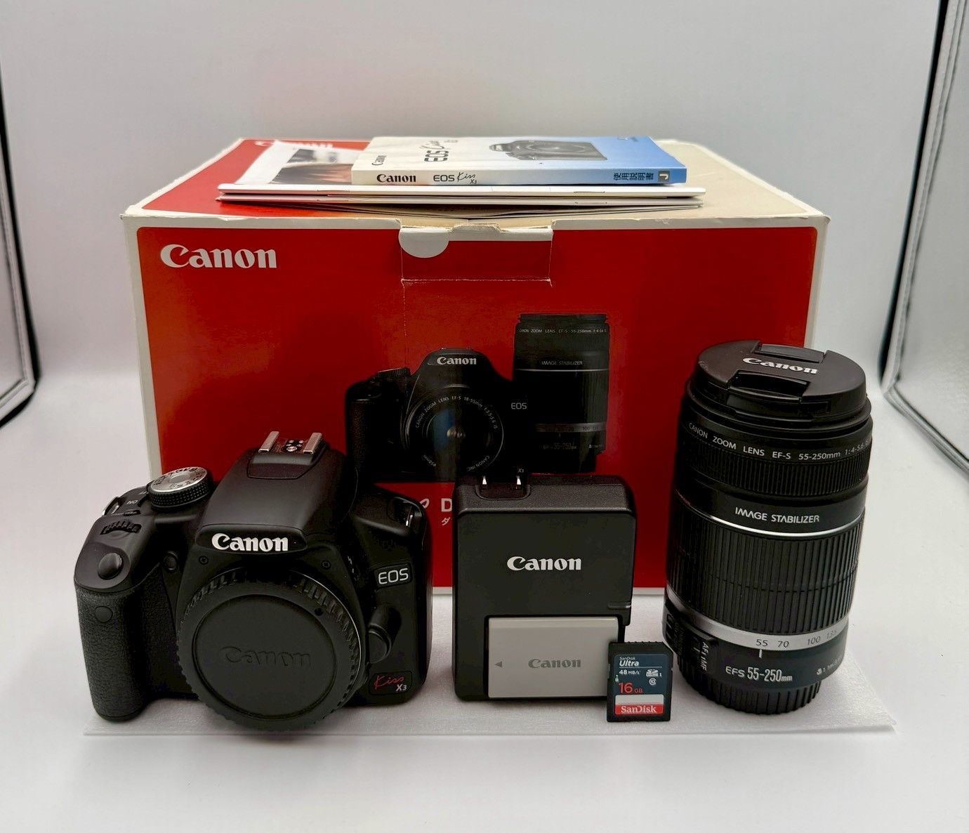 シャッター回数2865回 3％】美品 Canon キャノン EOS Kiss X3 ズーム