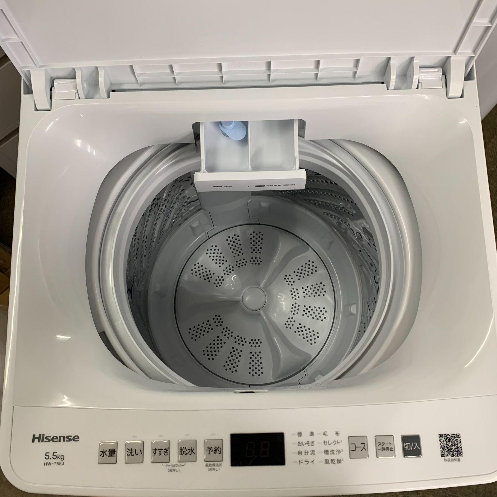 ST-03【中古】ハイセンス 全自動洗濯機 HW-T55J （洗濯5.5kg ・上開き 