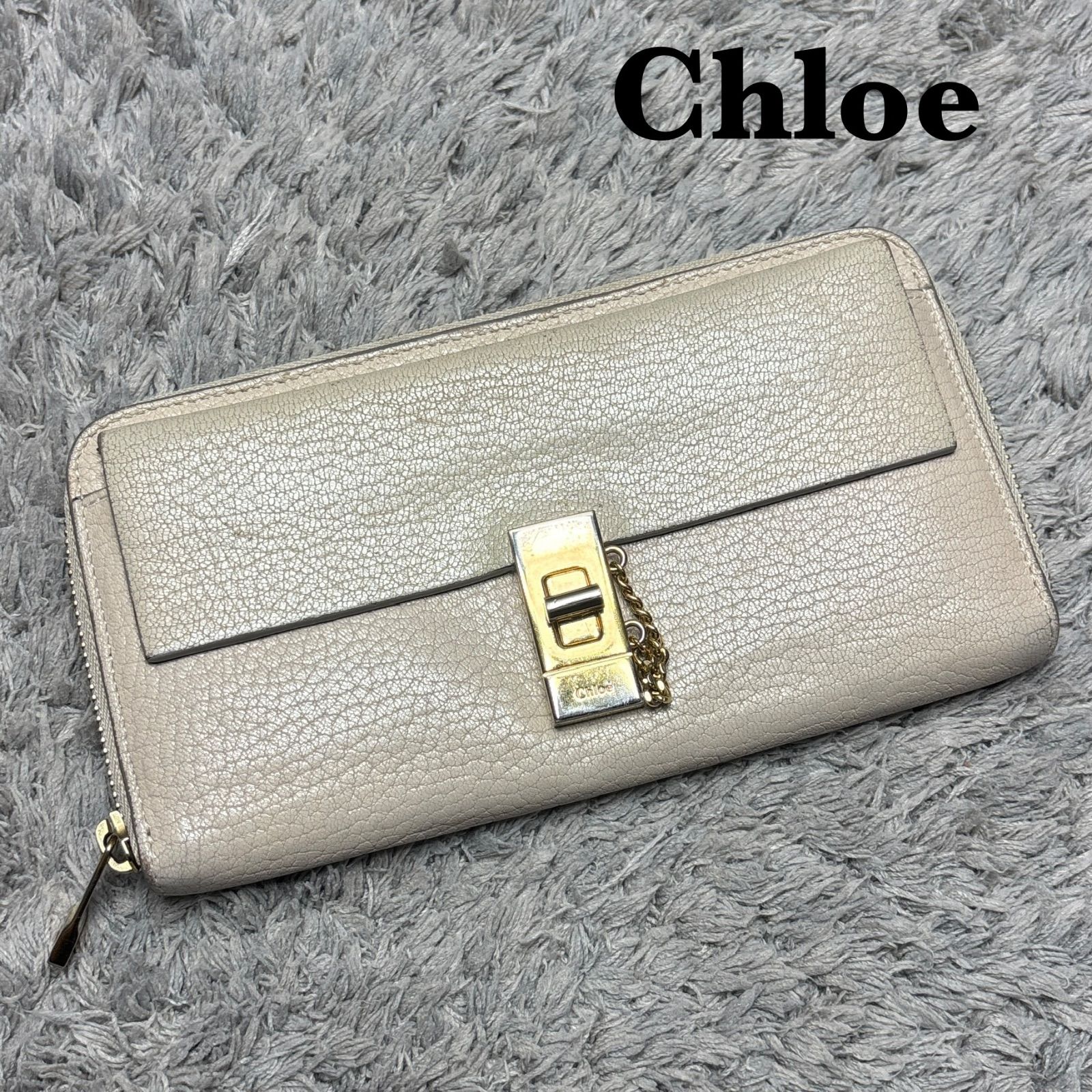 クロエChloe二つ折り財布　ドリュー　ラクママ Chloe 二つ折り財布 レザー レディース クロエ – Rehello by BOOKOFF