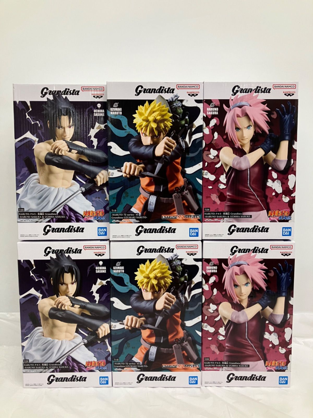 未開封 NARUTO 72 series ナルト疾風伝 Grandista ナルト サスケ 