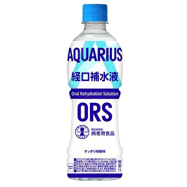 アクエリアス経口補水液 500ml×24本 (1ケース) (個人宅不可/メーカー直送/代引き決済不可)　　熱中症予防
