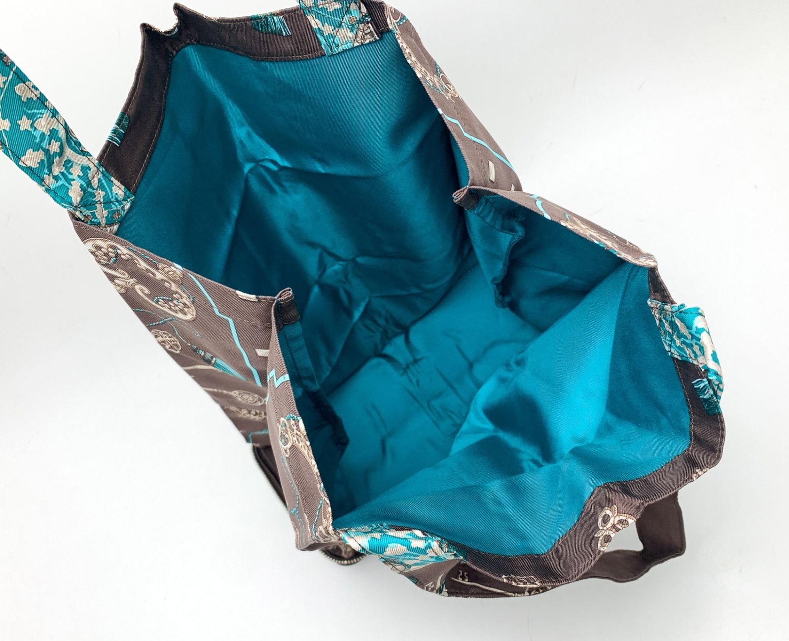 HERMES エルメス シルキーポップ Silky Pop ブラウン 茶 鍵柄 エコ