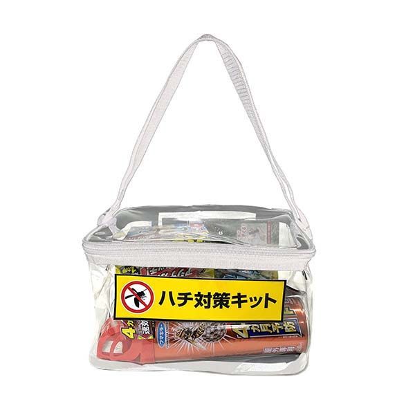 GCハチ対策キット2 蜂予防 虫さされ (メーカー直送/代引き決済不可) 熱中症対策 殺虫剤 冷却材 ポイズンリムーバー 圧縮タオル 作業員 虫よけ 虫取り