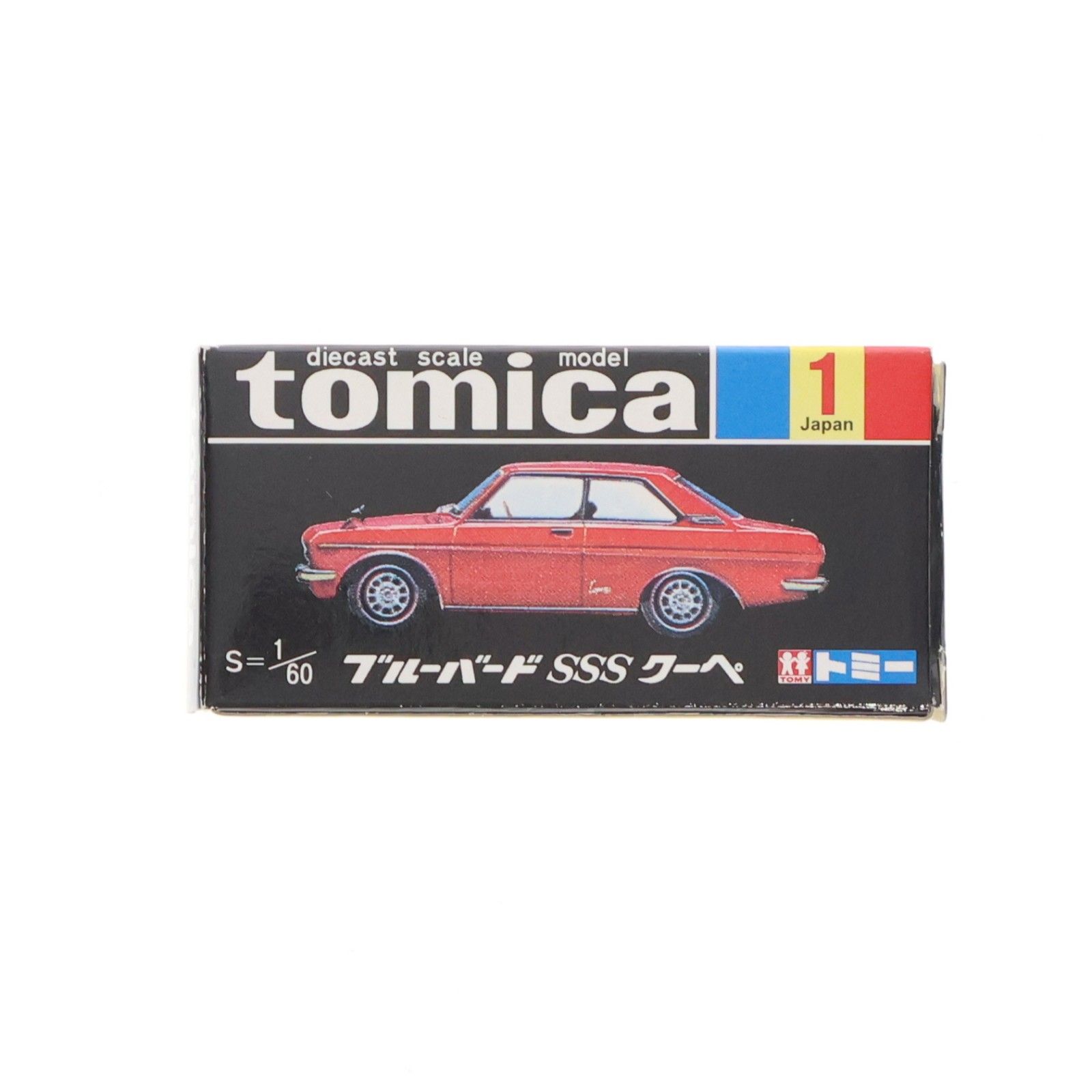 トミカ No.1 1/60 ニッサン ブルーバード SSS クーペ(レッド/黒箱