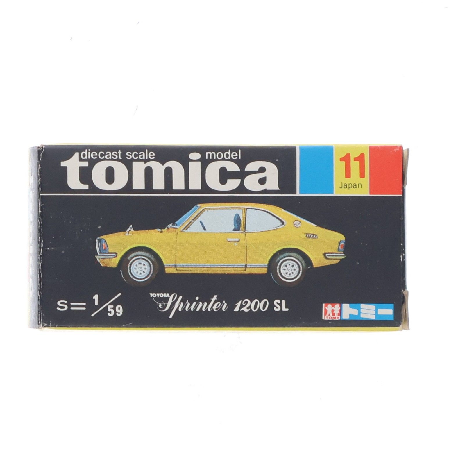 トミカ No.11 1/59 トヨタ スプリンター 1200 SL(ブルー/黒箱/日本製