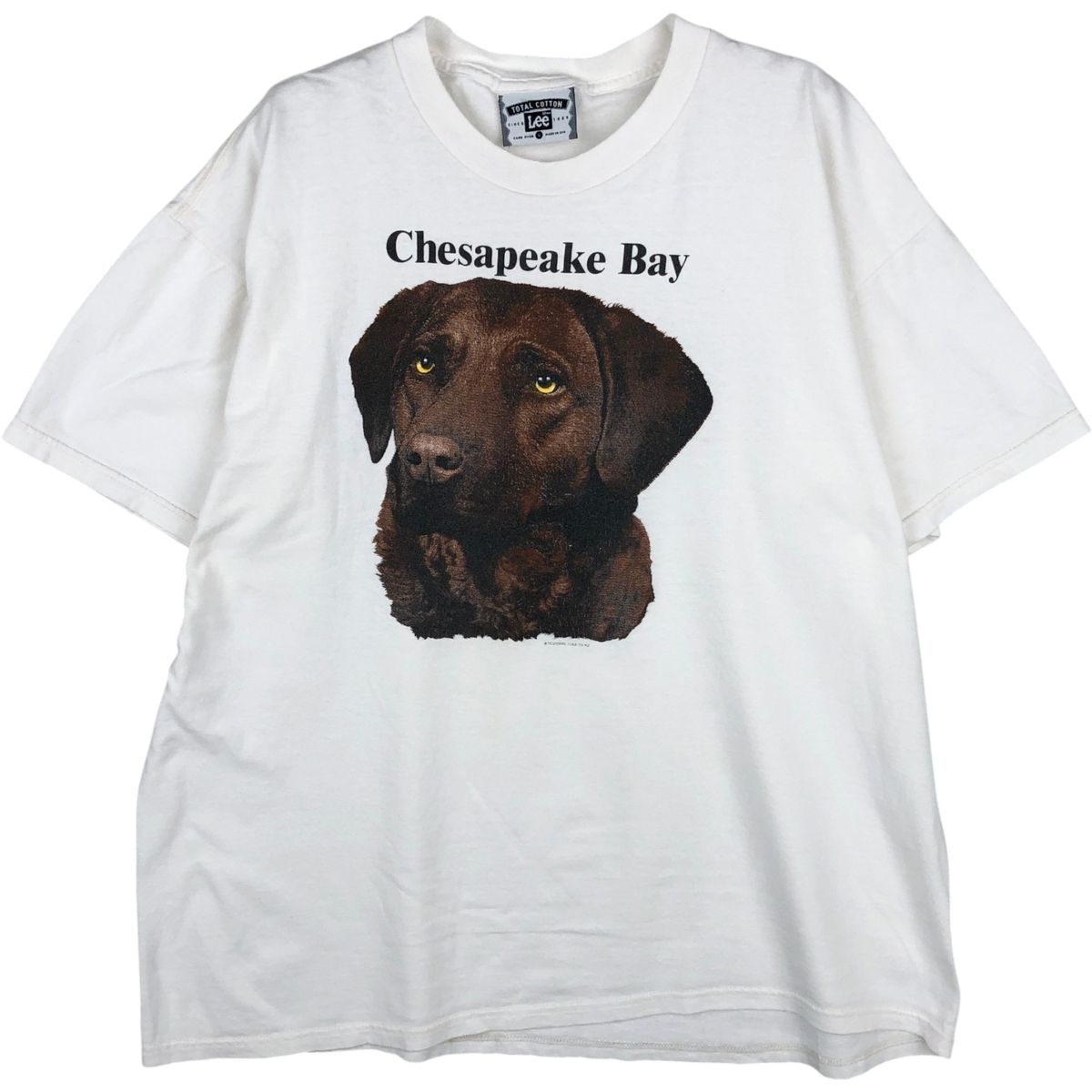 古着 90年代 リー Lee TOTAL COTTON 犬柄 Chesapeake Bay Retriever 