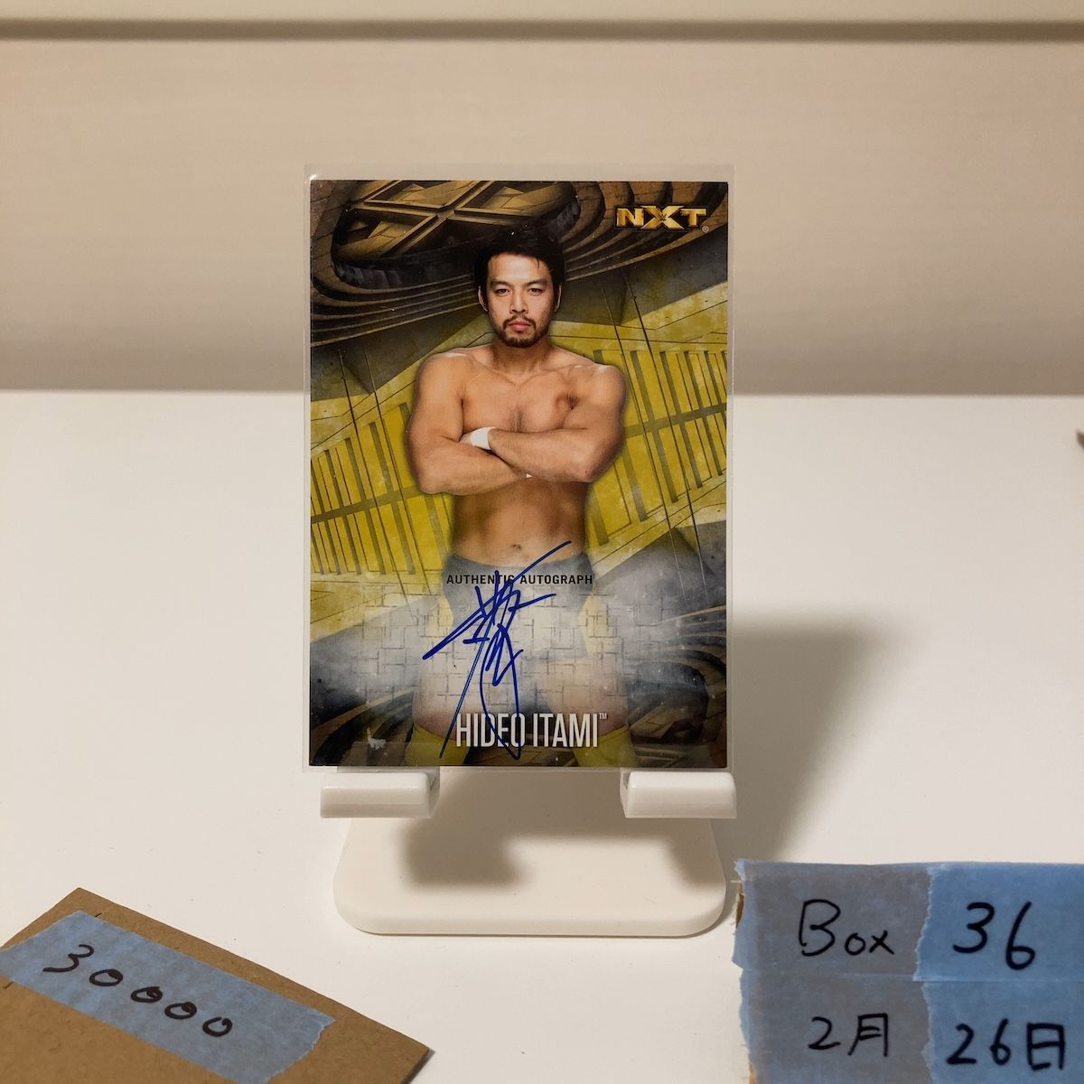 2017 Topps WWE Hideo Itami ヒデオイタミ 02/10 直筆サインカード WWE NXT カード