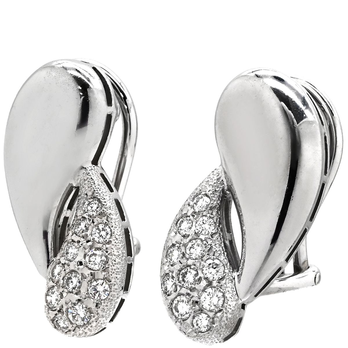 ミキモト MIKIMOTO イヤリング パヴェダイヤ クリップイヤリング ミキモト MIKIMOTO イヤリング パヴェダイヤ クリップイヤリング