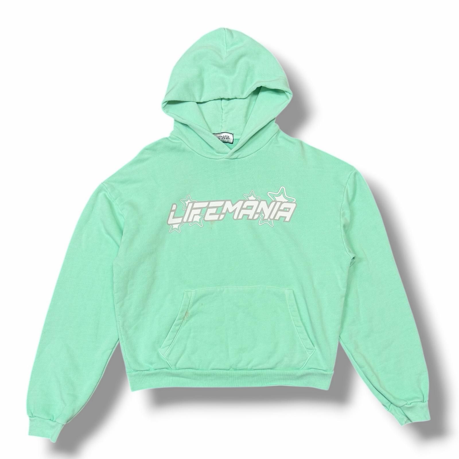 LIFEMANIA RACING STAR LOGO HOODIE レーシングスターロゴフーディー スウェットパーカー ライフマニア 252LM016 グリーン M （13428M） LIFEMANIA RACING STAR LOGO HOODIE レーシングスターロゴフーディー