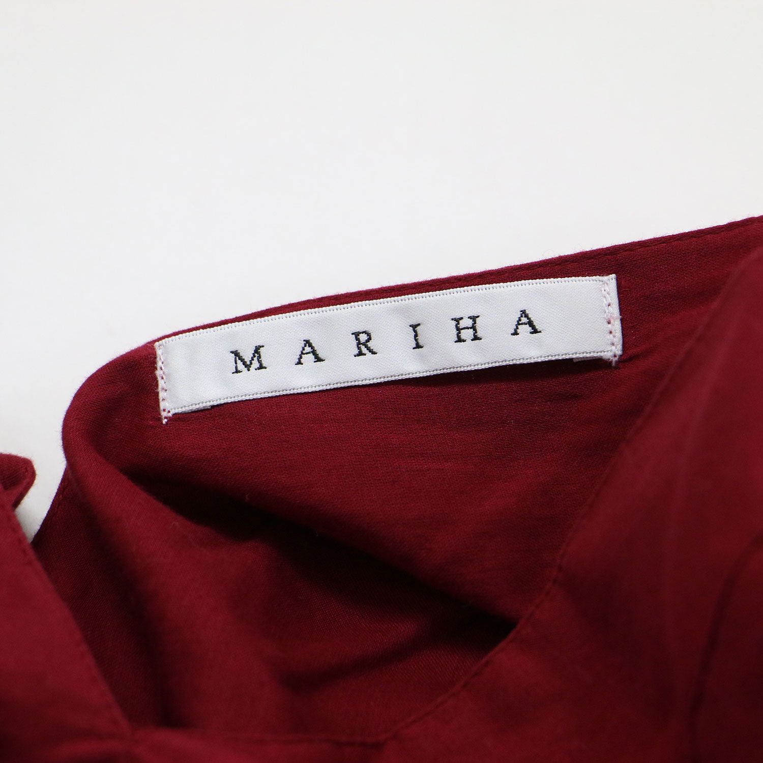 MARIHA マリハ ワンピース ボルドー サイズ:36(S) | 夏の光のドレス