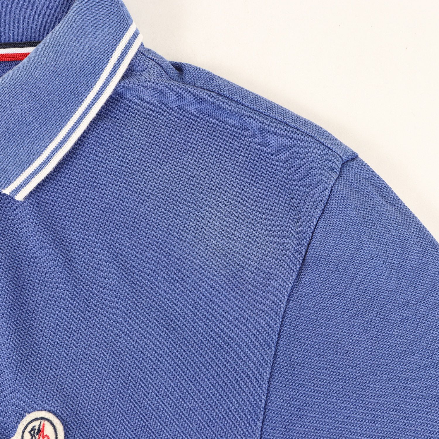 MONCLER モンクレール ポロシャツ ブルー サイズ:M | ワンポイント