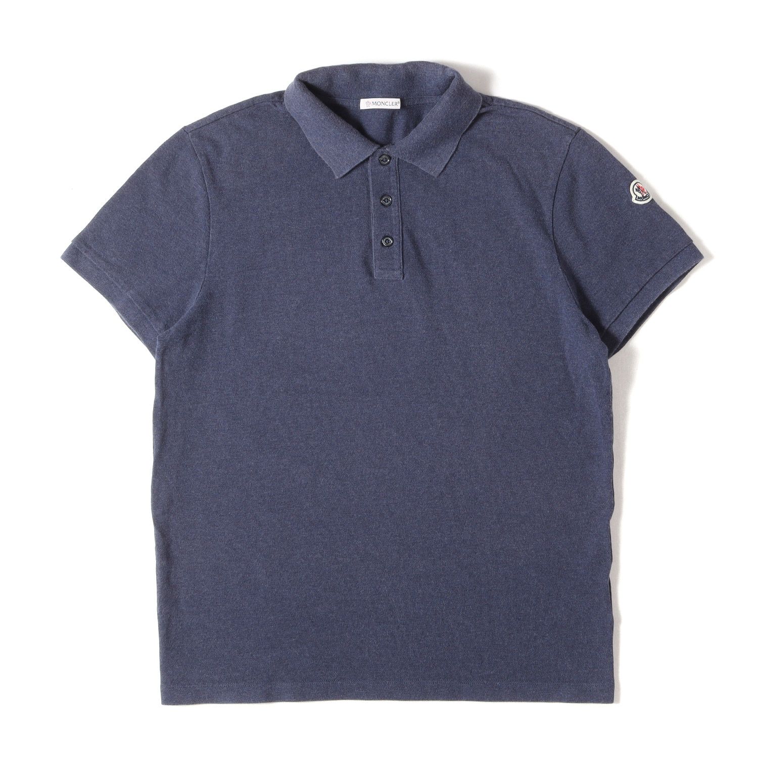 MONCLER / ポロシャツ（ネイビー）［M］ MONCLER モンクレール ポロシャツ ヘザーネイビー 紺 サイズ:M | 21AW
