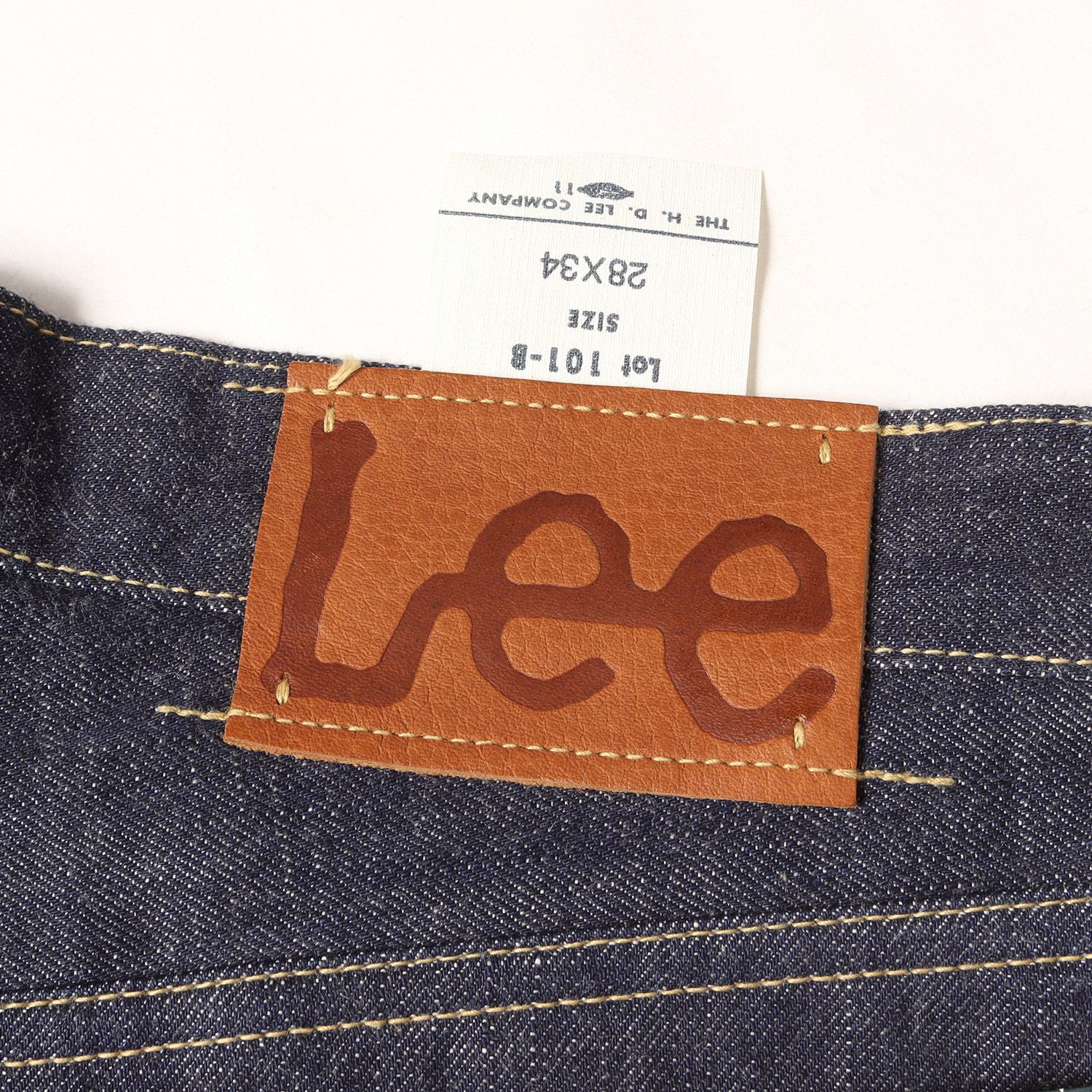 【Leeウエアハウス】復刻レア　希少デニムジーンズ　ボタンフライ　ストレート28 Leeウエアハウス】復刻レア 希少デニムジーンズ ボタンフライ
