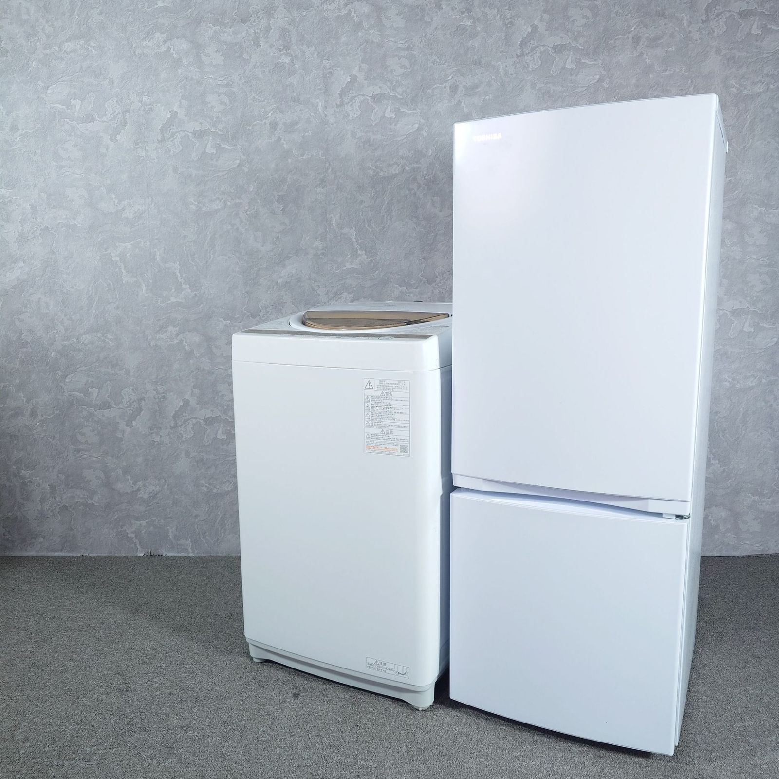 2021年製】TOSHIBA 東芝 家電セット GR-T15BS AW-6GM1 ノンフロン冷凍 