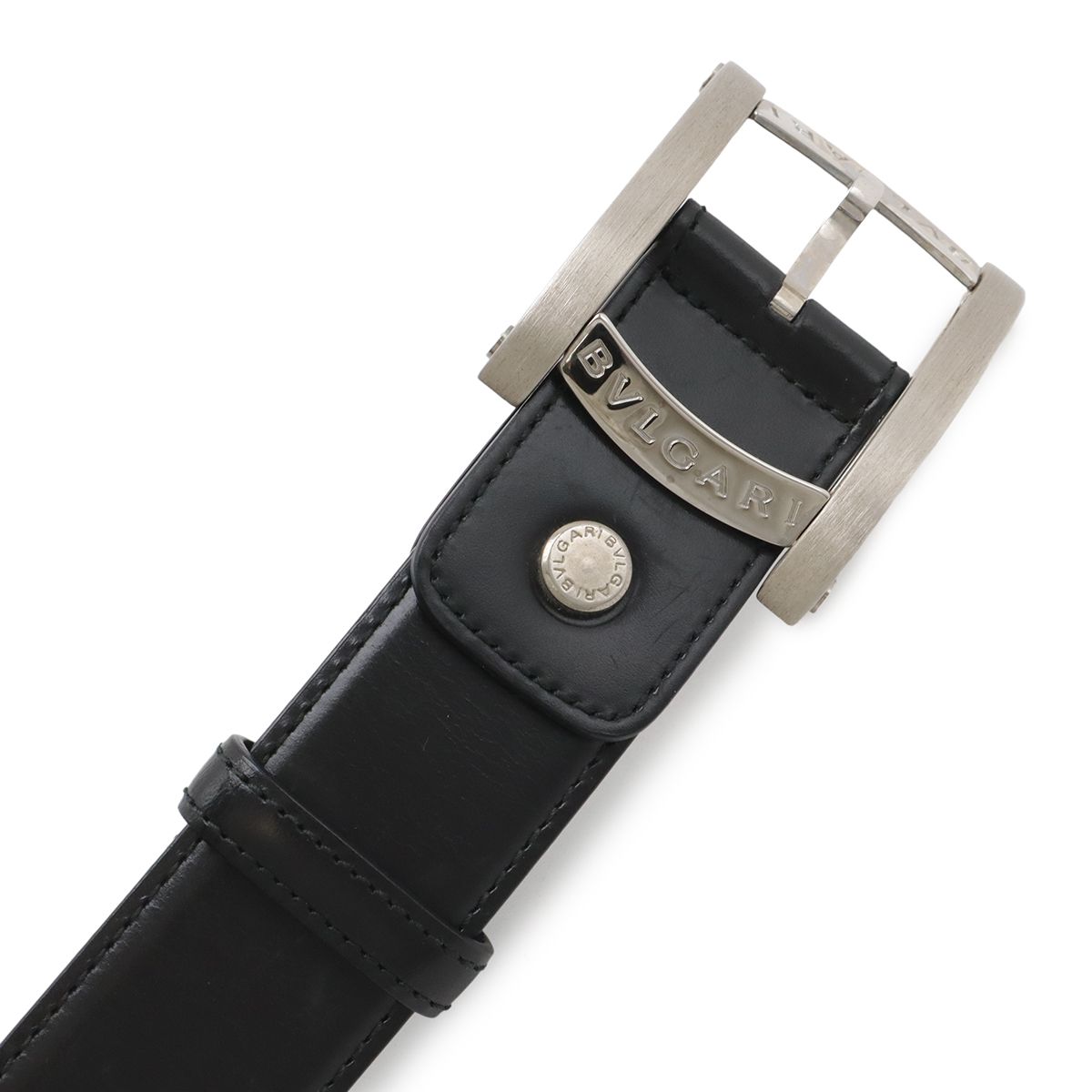 70％OFF】 BVLGARI ブルガリ アショーマ ベルト シルバー ブラック