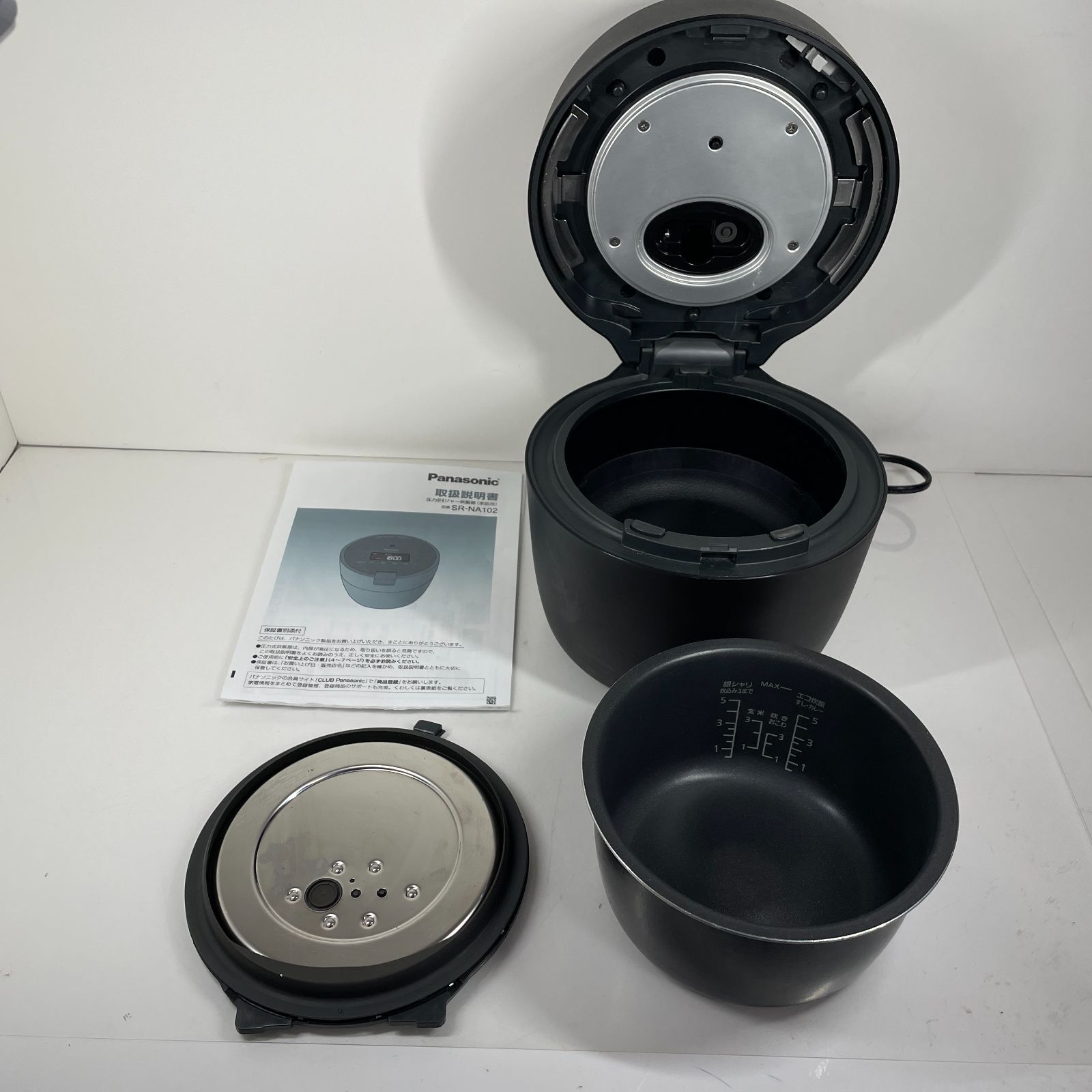 中古・美品】圧力IHジャー炊飯器 SR-NA102 ブラック - メルカリ