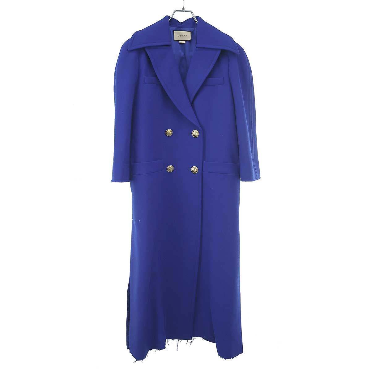 GUCCI グッチ ロングコート 669523 ZHW10 ブルー 42 - メルカリ