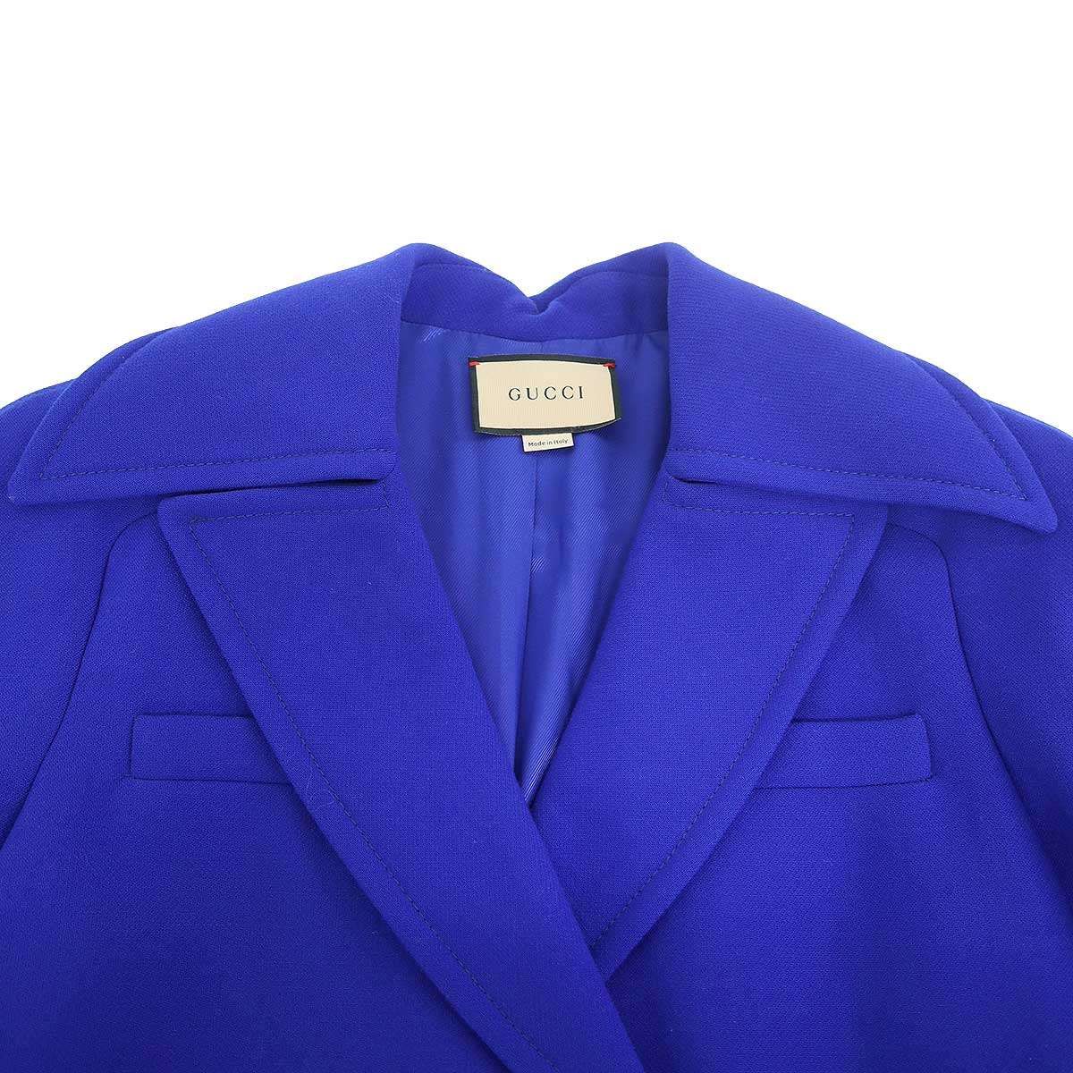 GUCCI グッチ ロングコート 669523 ZHW10 ブルー 42 - メルカリ